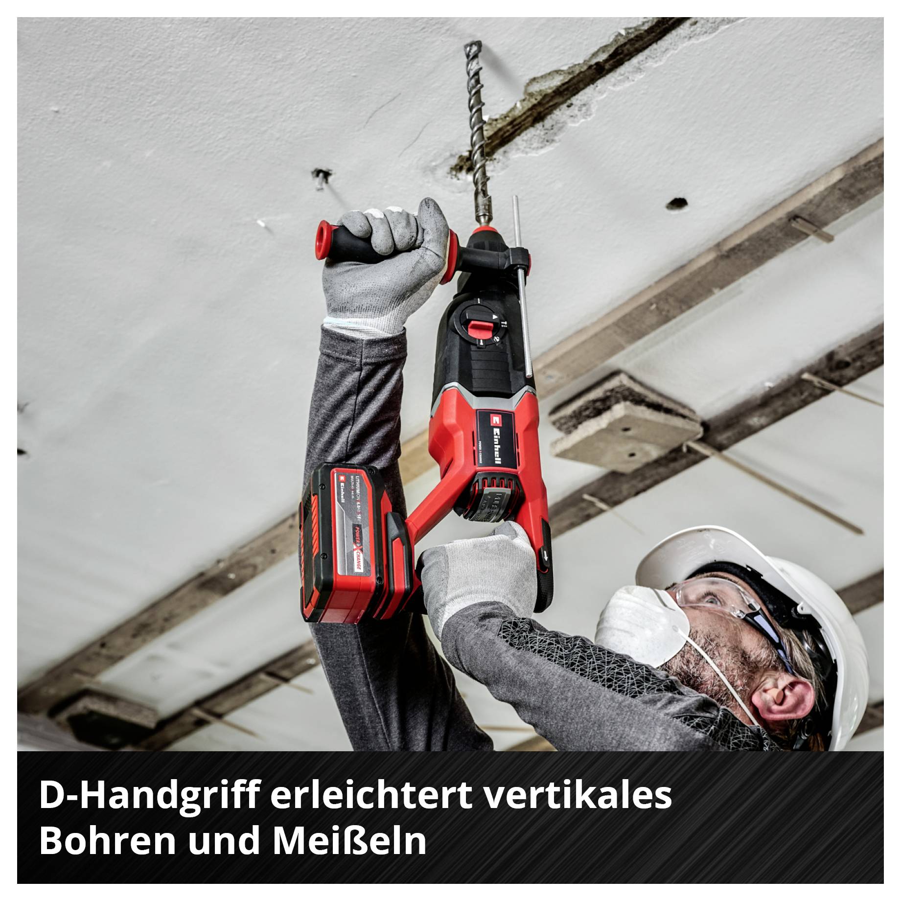 Einhell Professional TP-HD 18/26 D Li BL SDS-Plus-Akku-Bohrhammer 18V Li-Ion bürstenlos, ohne Akku, ohne Ladegerät
