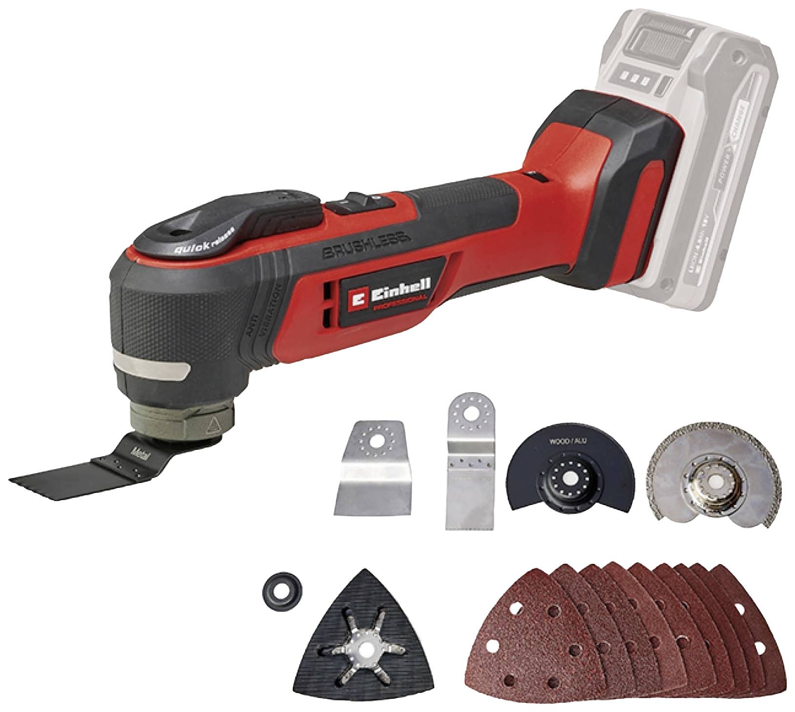 Einhell Professional TP-MG 18 Li BL 4465190 Akku-Multifunktionswerkzeug bürstenlos, ohne Akku, ohne