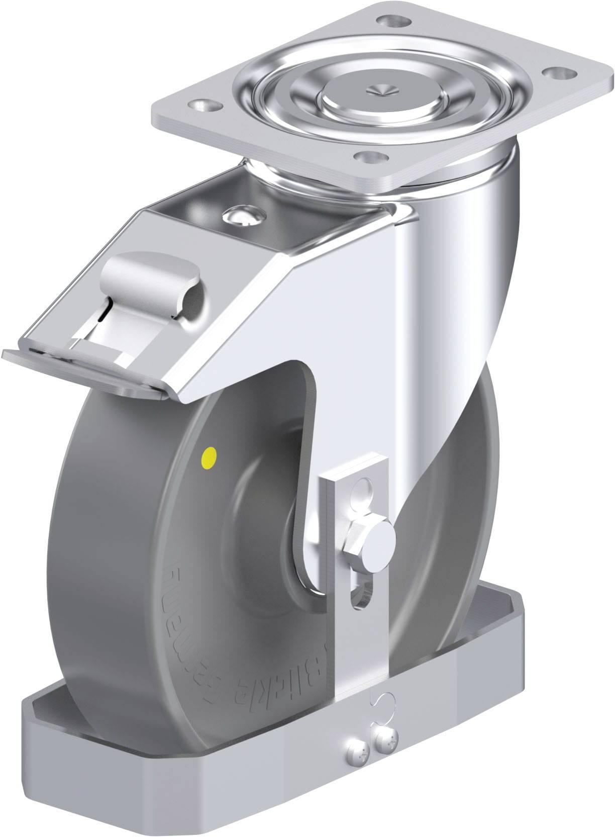 Blickle 910778 LH-PO 200K-FI-ELS-FS Stahlblech-Lenkrolle Rad-Durchmesser: 200mm Tragfähigkeit (max.): 600kg 1St.