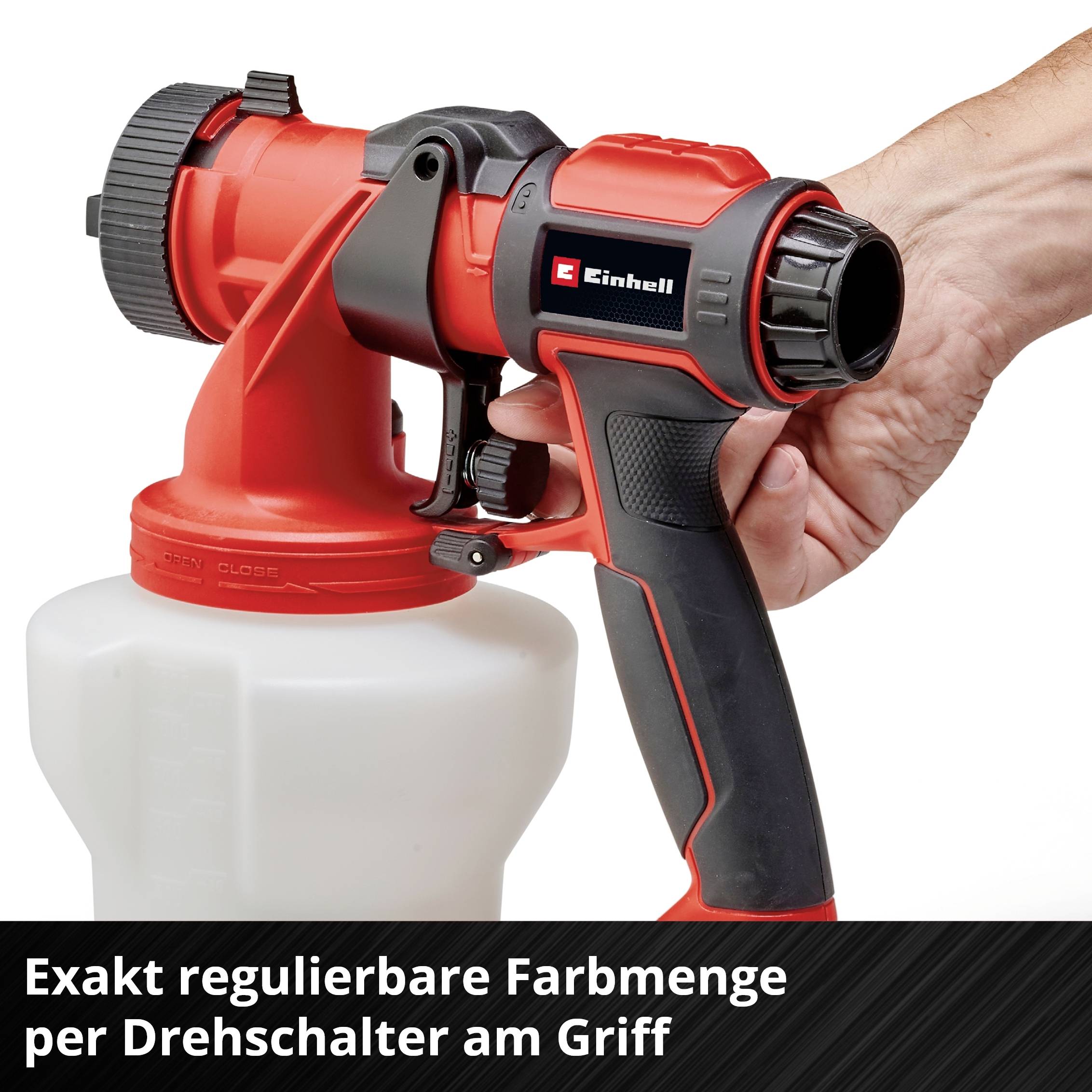 Einhell TE-SY 18/90 Li-Solo Farbsprühsystem Fördermenge (max.) 1000 ml/min