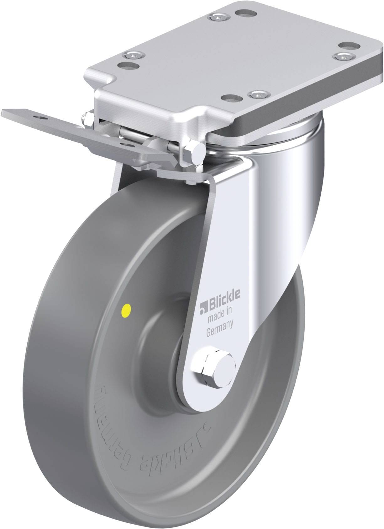 Blickle 937016 LH-PO 200K-IS-ELS Stahlblech-Lenkrolle Rad-Durchmesser: 200mm Tragfähigkeit (max.): 600kg 1St.