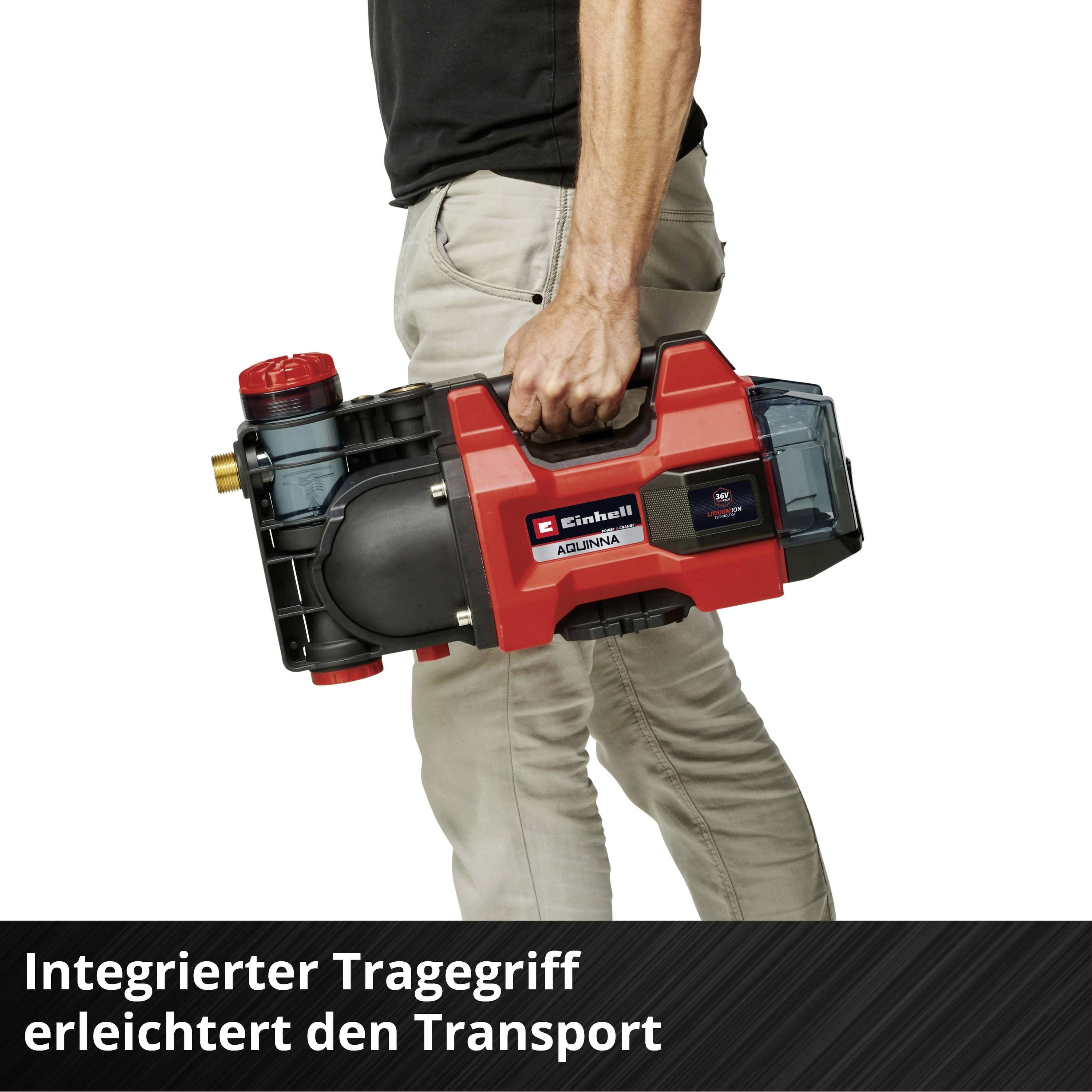 Einhell AQUINNA 36/34 Akku-Gartenpumpe 3400 l 37 m