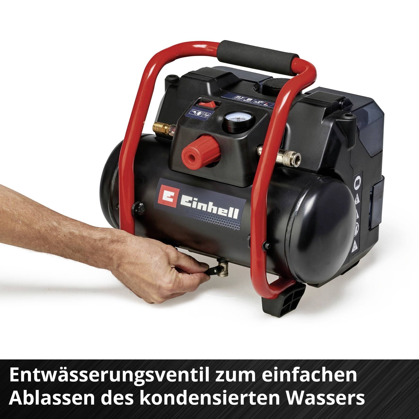 Einhell 4020415 Akku-Kompressor TE-AC 36/150 Li OF-Solo 8 bar 1 Zylinder
