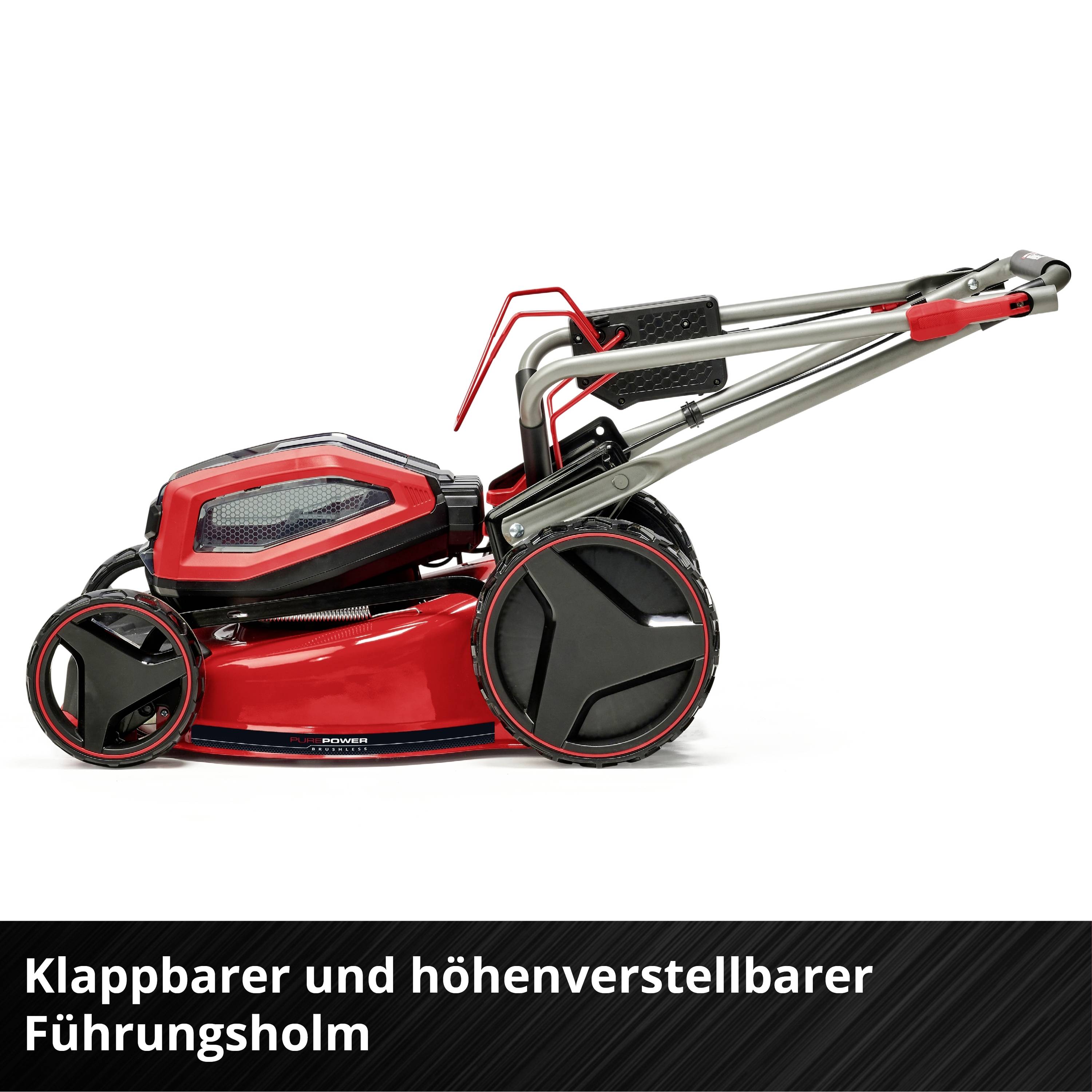Einhell Professional GP-CM 36/47 S Li BL (4x4,0Ah) Akku Akku-Rasenmäher Einstellbarer Holm, inkl. Akku, inkl. Ladegerät