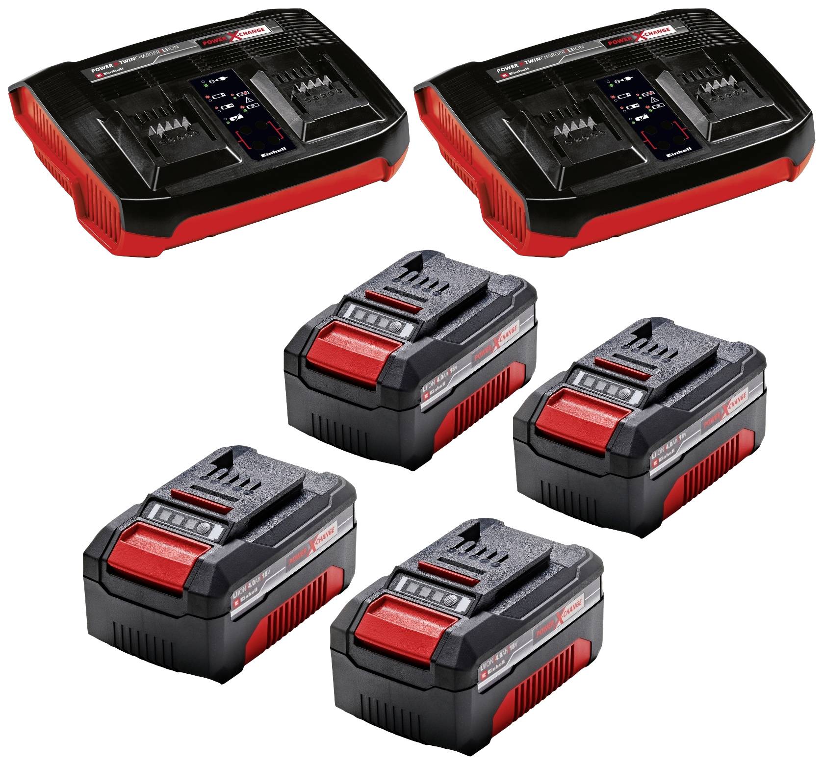 Einhell Professional GP-CM 36/47 S Li BL (4x4,0Ah) Akku Akku-Rasenmäher Einstellbarer Holm, inkl. Akku, inkl. Ladegerät