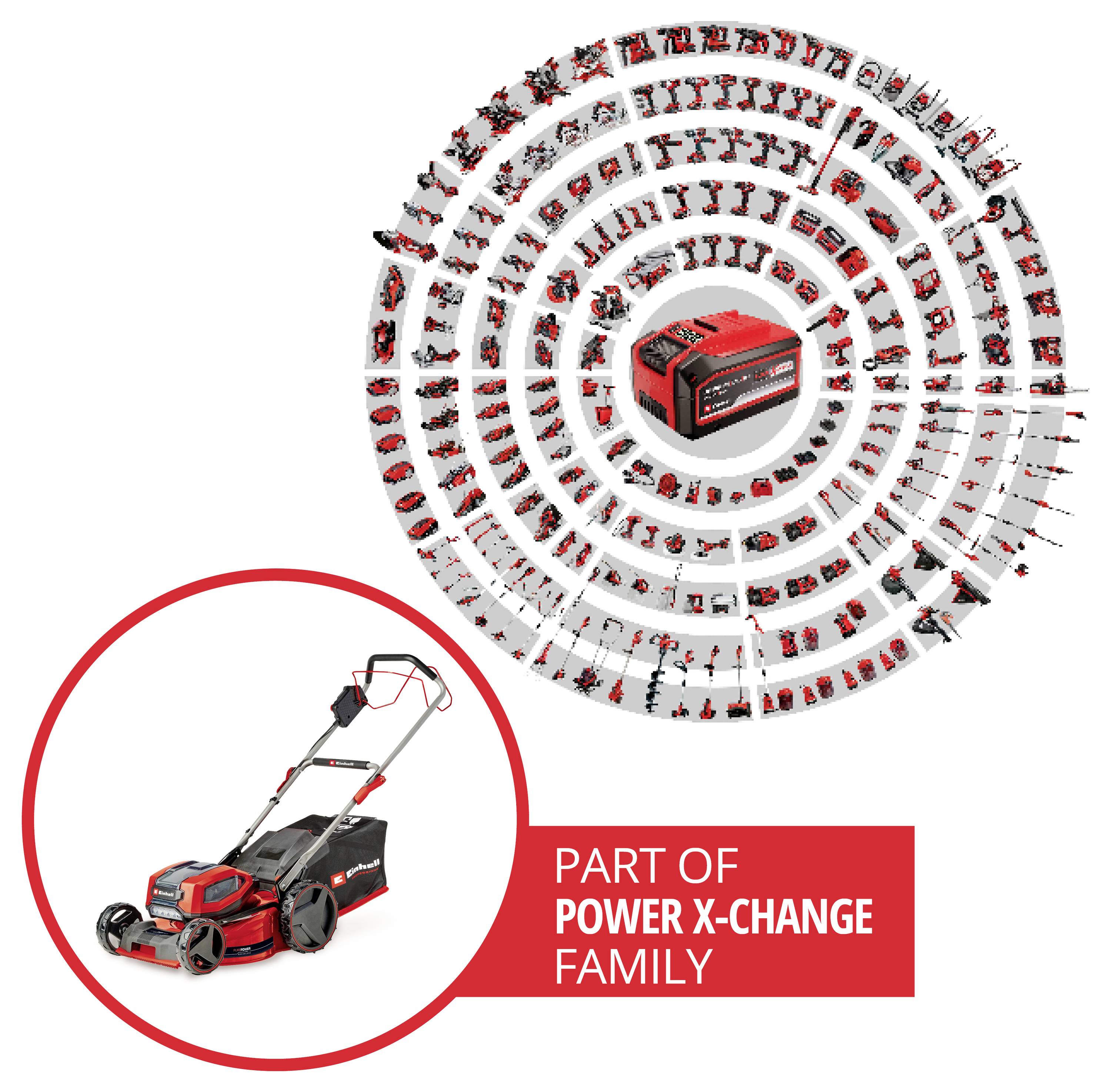 Einhell Professional Power X-Change GP-CM 36/47 S Li BL (4x4,0Ah) Akku Akku-Rasenmäher inkl. 2. Twincharger Ladegerät, inkl.
