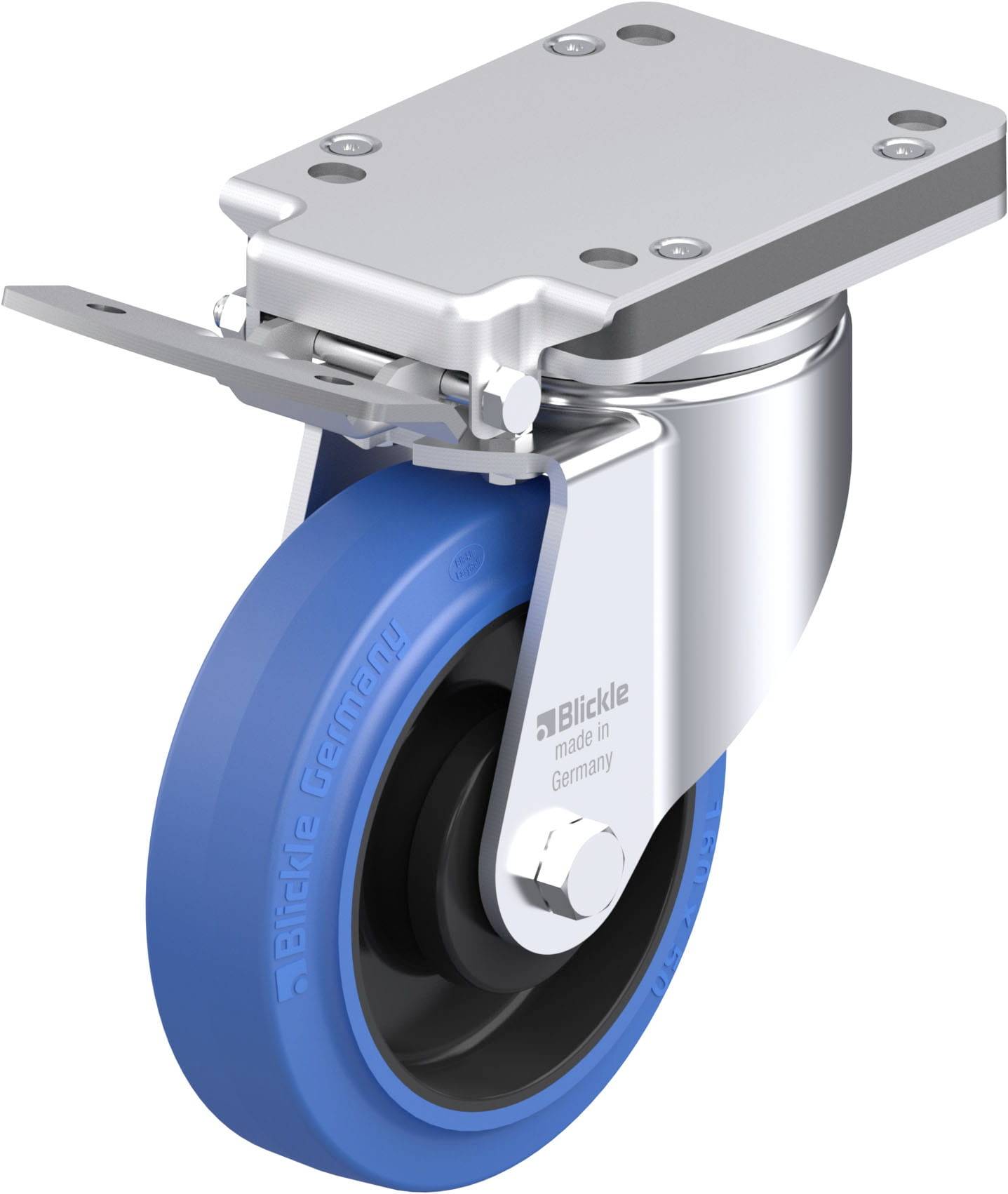 Blickle 750072 LH-POEV 160KA-IS-SB Stahlblech-Lenkrolle Rad-Durchmesser: 160mm Tragfähigkeit (max.): 400kg 1St.
