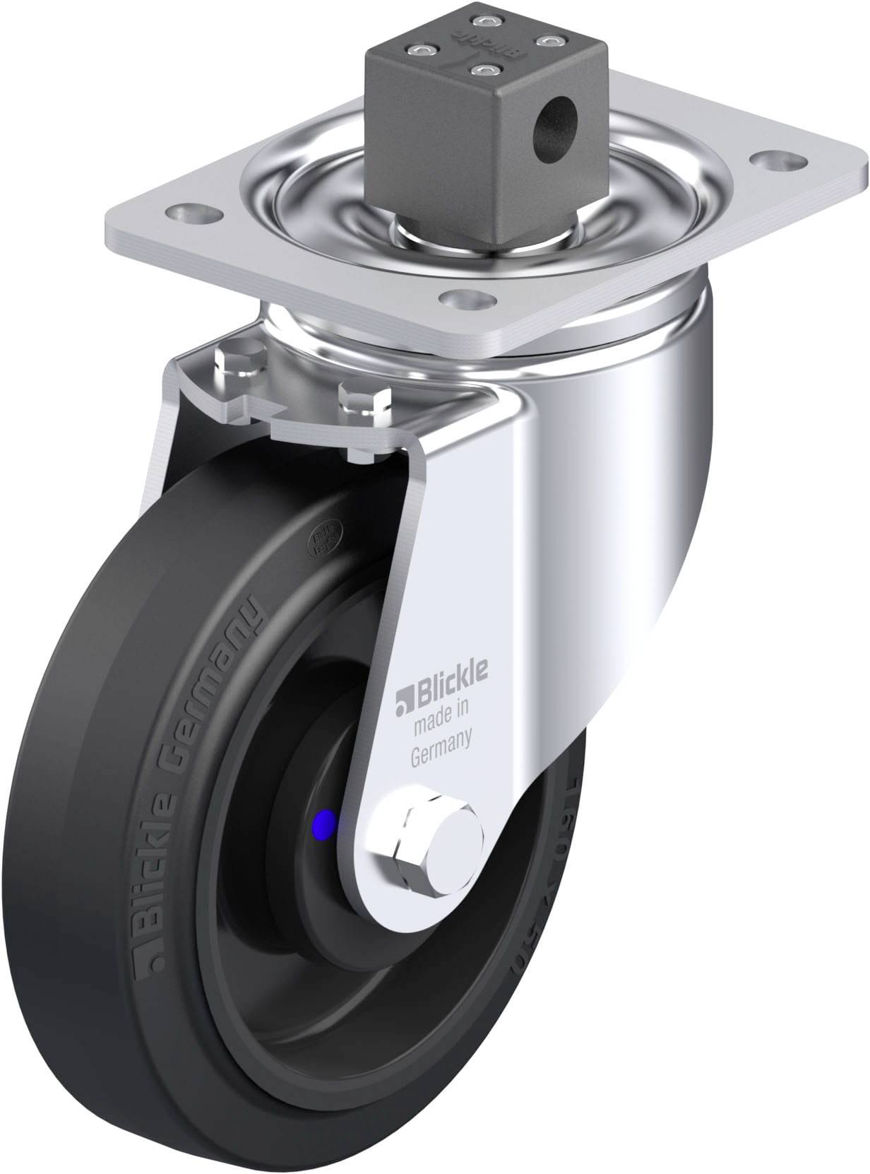 Blickle 851856 LH-POEV 160XKA-CS13 Stahlblech-Lenkrolle Rad-Durchmesser: 160mm Tragfähigkeit (max.): 400kg 1St.