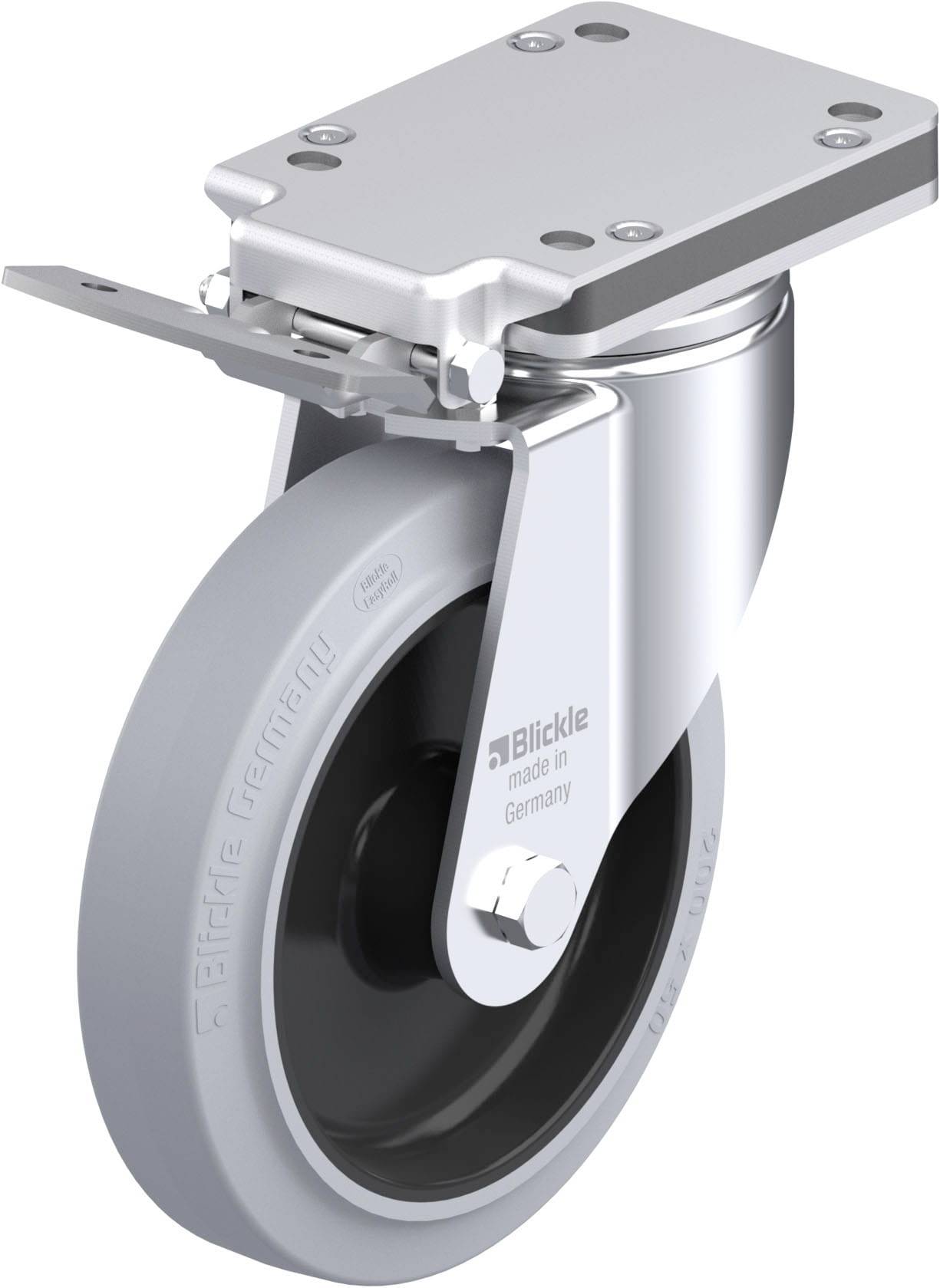 Blickle 750084 LH-POEV 200R-IS-SG Stahlblech-Lenkrolle Rad-Durchmesser: 200mm Tragfähigkeit (max.): 500kg 1St.