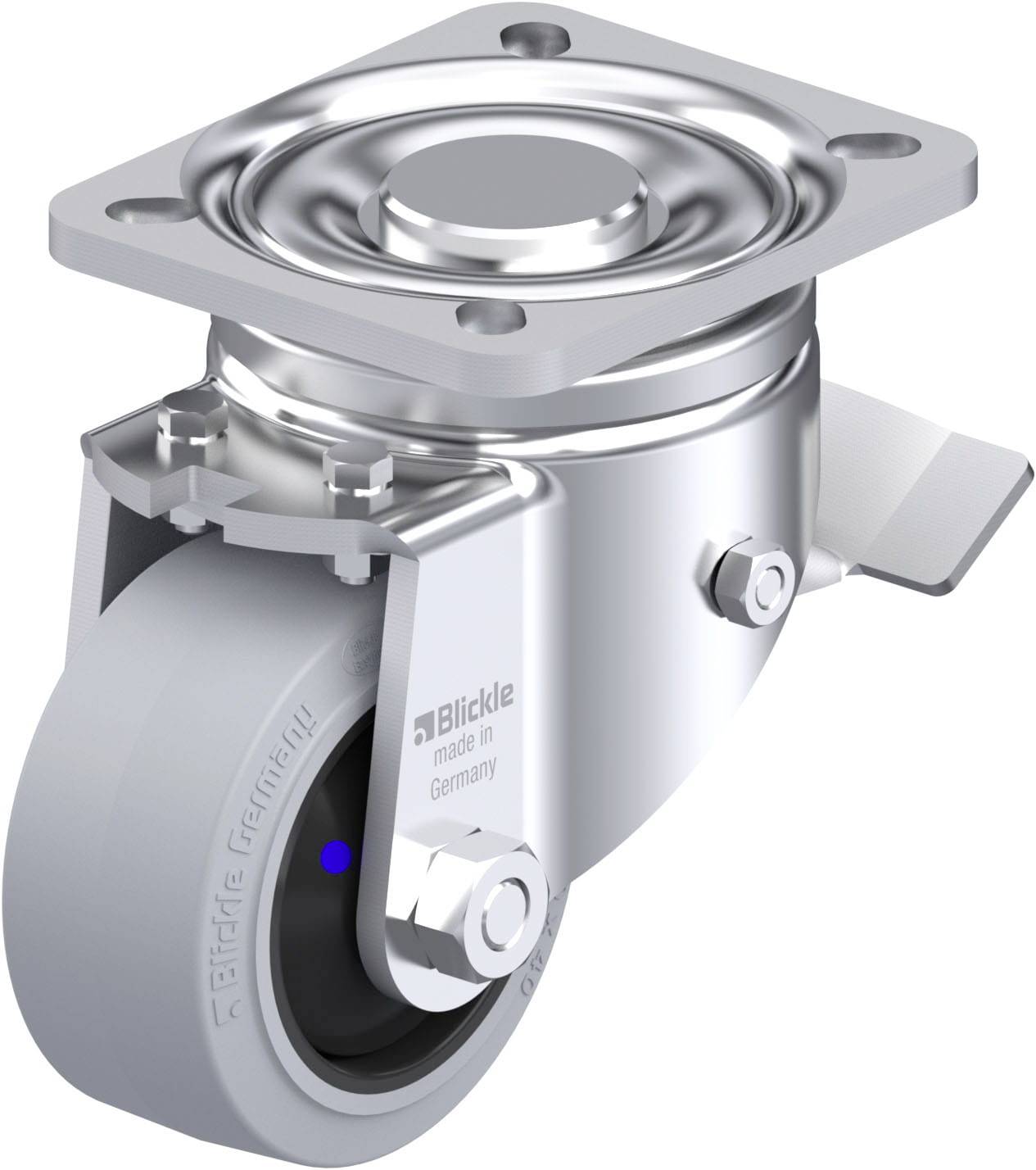 Blickle 945749 LH-POEV 82XKF-ST-SG Stahlblech-Lenkrolle Rad-Durchmesser: 80mm Tragfähigkeit (max.): 170kg 1St.