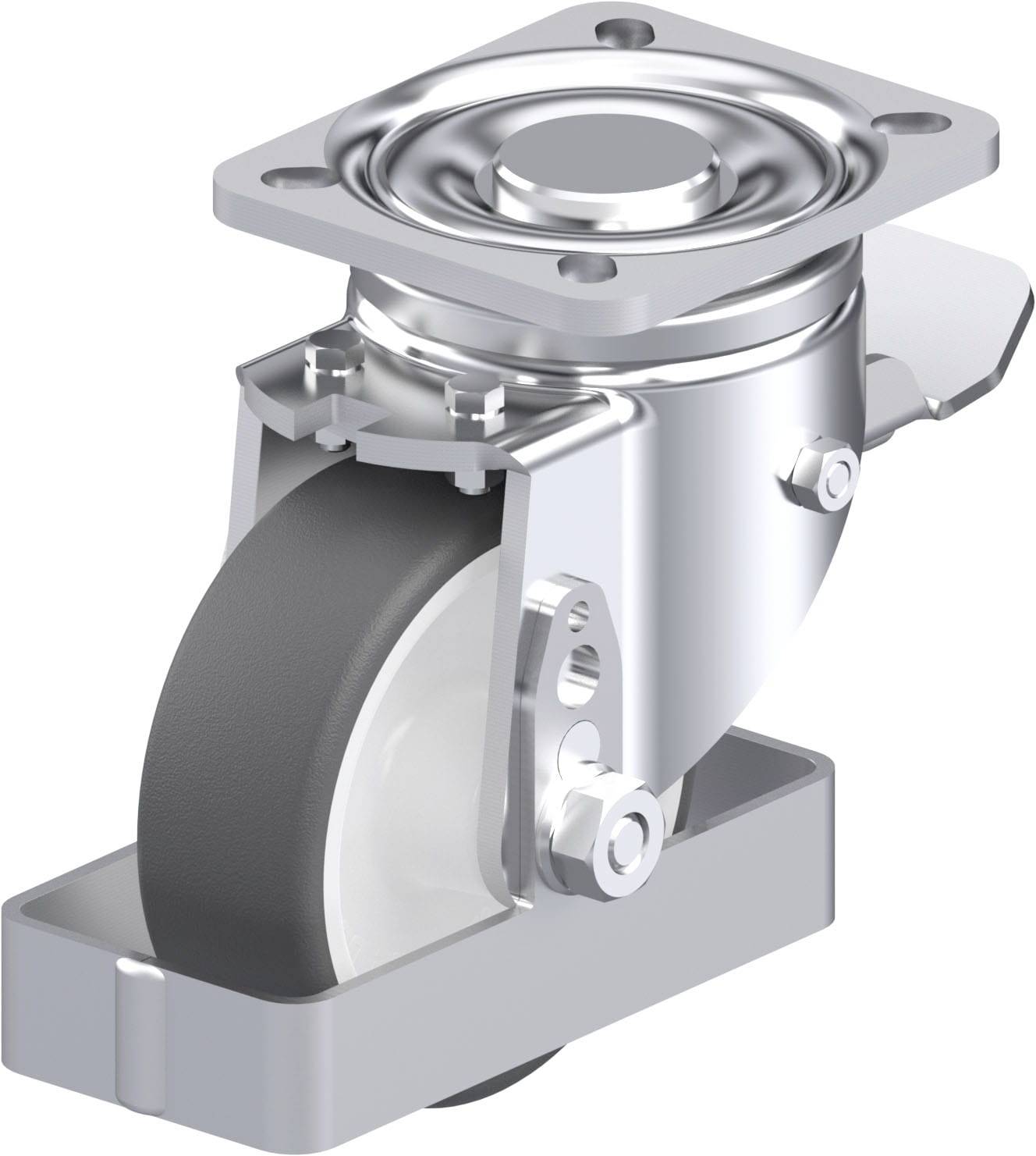 Blickle 938998 LH-POTH 100G-1-ST-FS Stahlblech-Lenkrolle Rad-Durchmesser: 100mm Tragfähigkeit (max.): 300kg 1St.