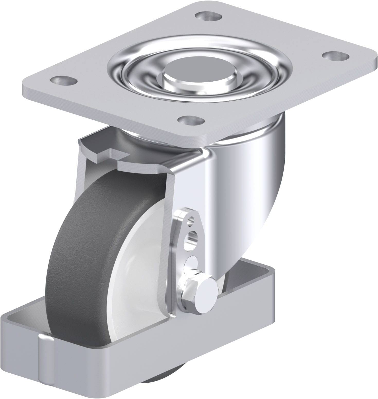 Blickle 939000 LH-POTH 100G-3-FS Stahlblech-Lenkrolle Rad-Durchmesser: 100mm Tragfähigkeit (max.): 300kg 1St.