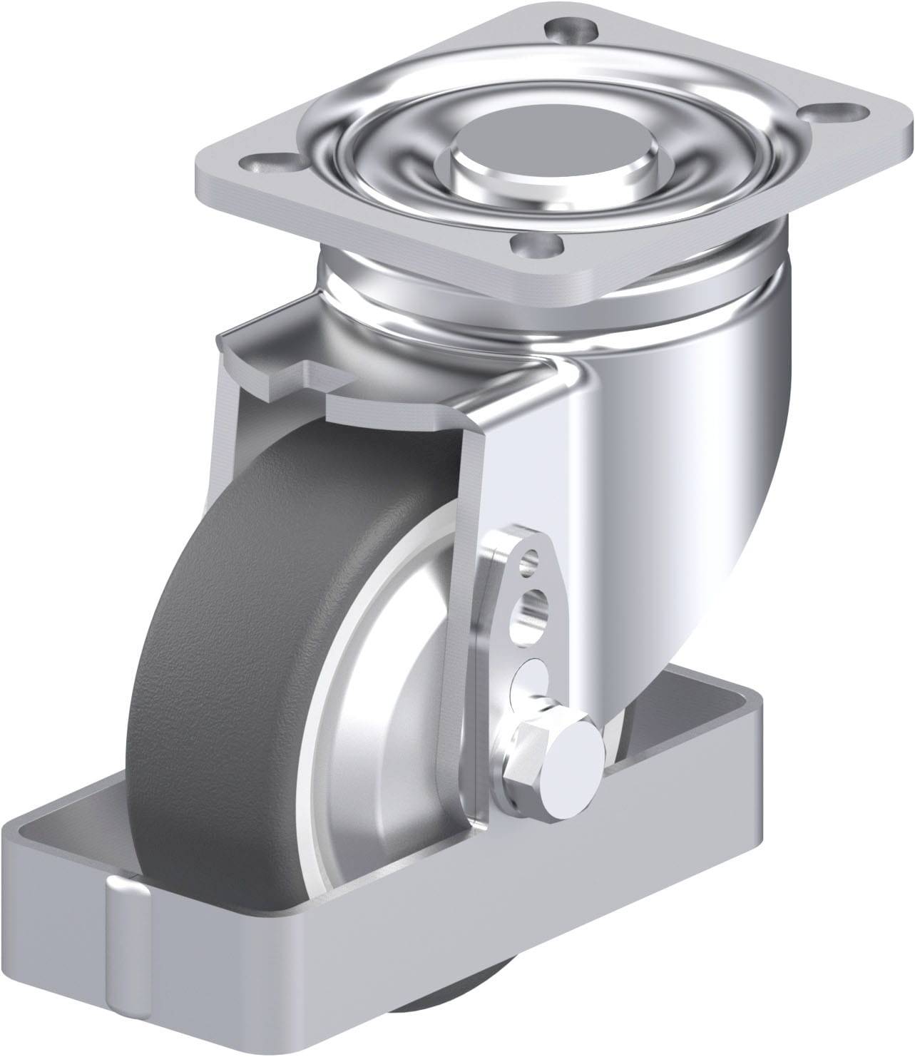 Blickle 939006 LH-POTH 100K-1-FA-FS Stahlblech-Lenkrolle Rad-Durchmesser: 100mm Tragfähigkeit (max.): 300kg 1St.