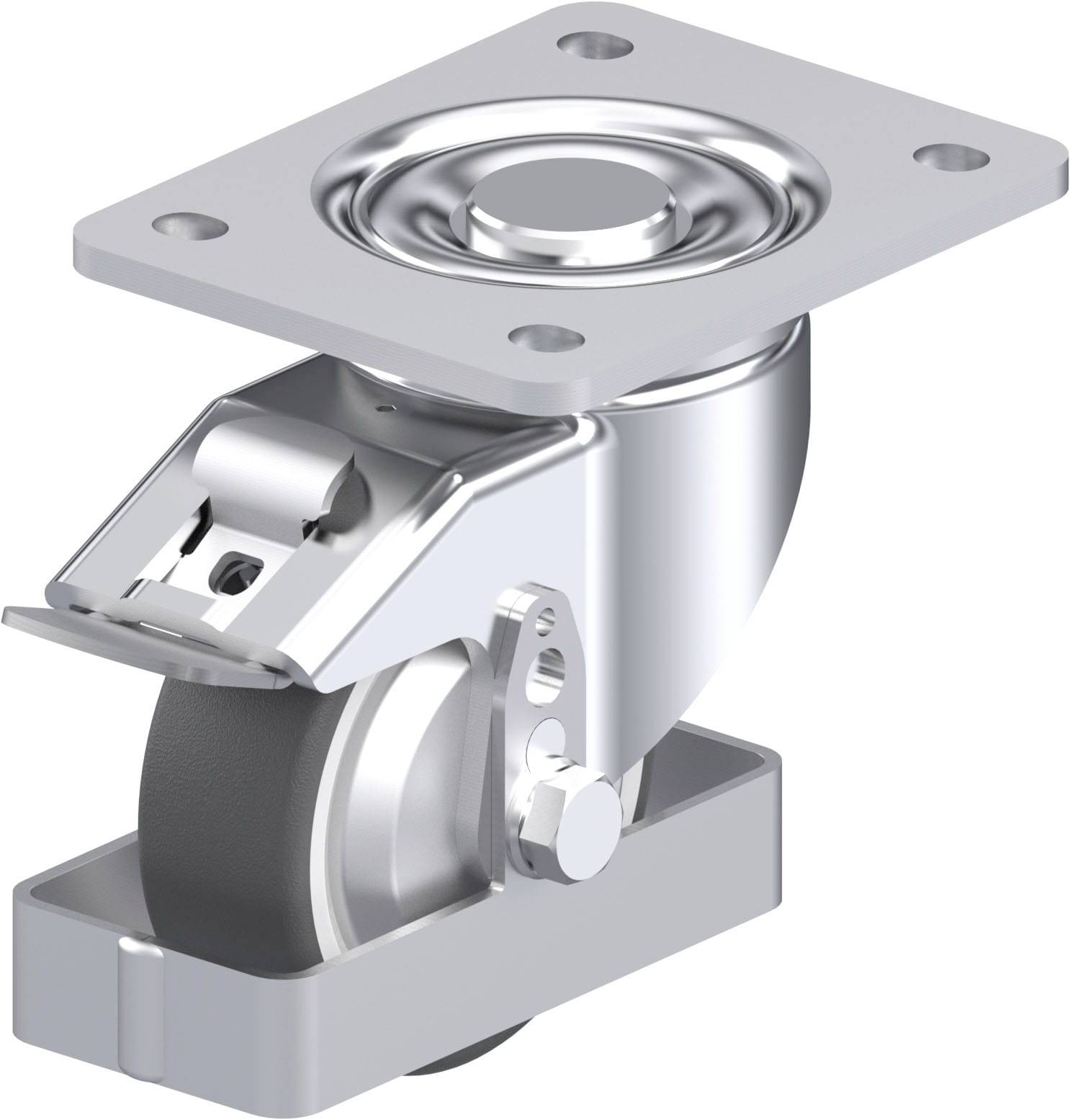 Blickle 939011 LH-POTH 100K-3-FI-FA-FS Stahlblech-Lenkrolle Rad-Durchmesser: 100mm Tragfähigkeit (max.): 300kg 1St.