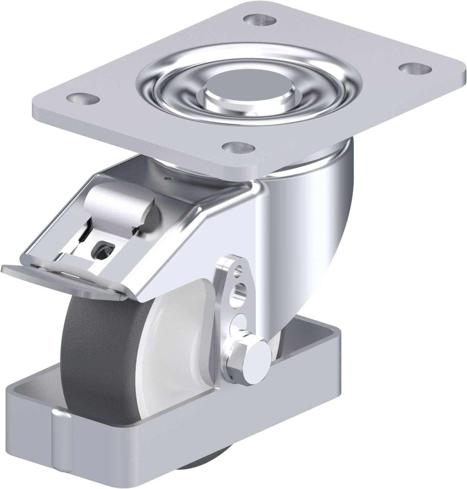 Blickle 939022 LH-POTH 100R-3-FI-FS Stahlblech-Lenkrolle Rad-Durchmesser: 100mm Tragfähigkeit (max.): 300kg 1St.