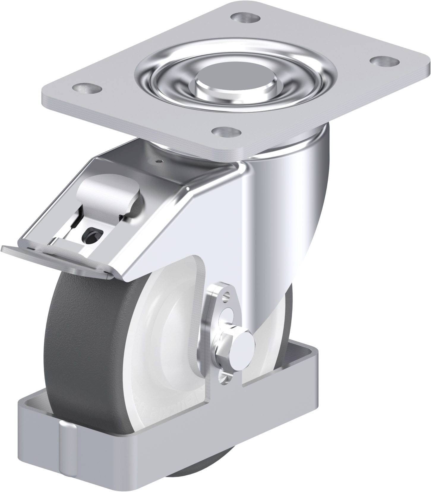 Blickle 939042 LH-POTH 125K-3-FI-FS Stahlblech-Lenkrolle Rad-Durchmesser: 125mm Tragfähigkeit (max.): 350kg 1St.