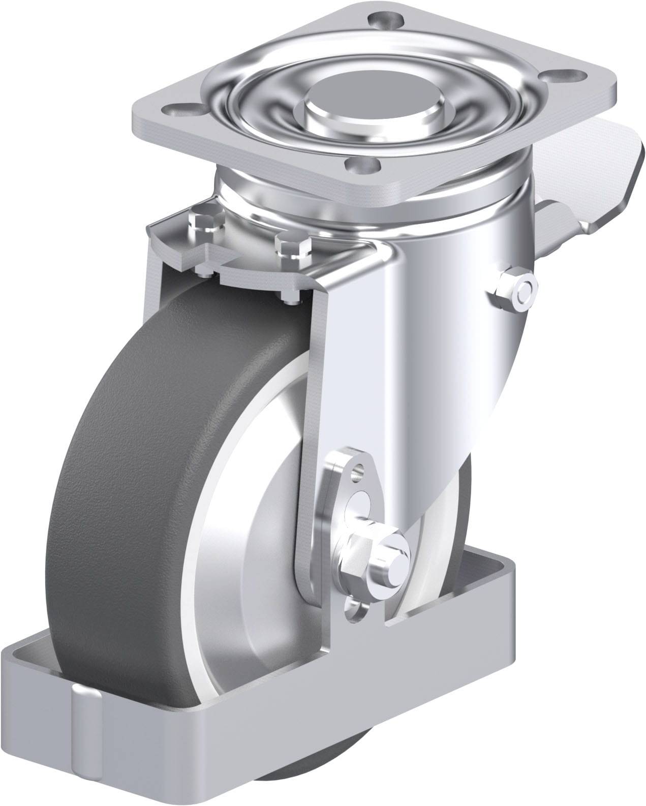 Blickle 939050 LH-POTH 125R-1-ST-FA-FS Stahlblech-Lenkrolle Rad-Durchmesser: 125mm Tragfähigkeit (max.): 350kg 1St.