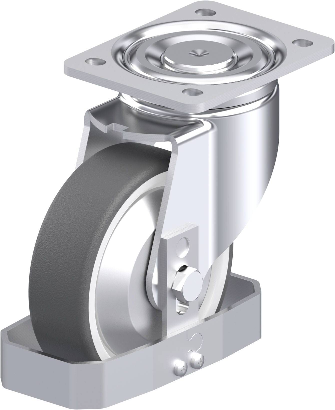 Blickle 939067 LH-POTH 150G-FA-FS Stahlblech-Lenkrolle Rad-Durchmesser: 150mm Tragfähigkeit (max.): 500kg 1St.