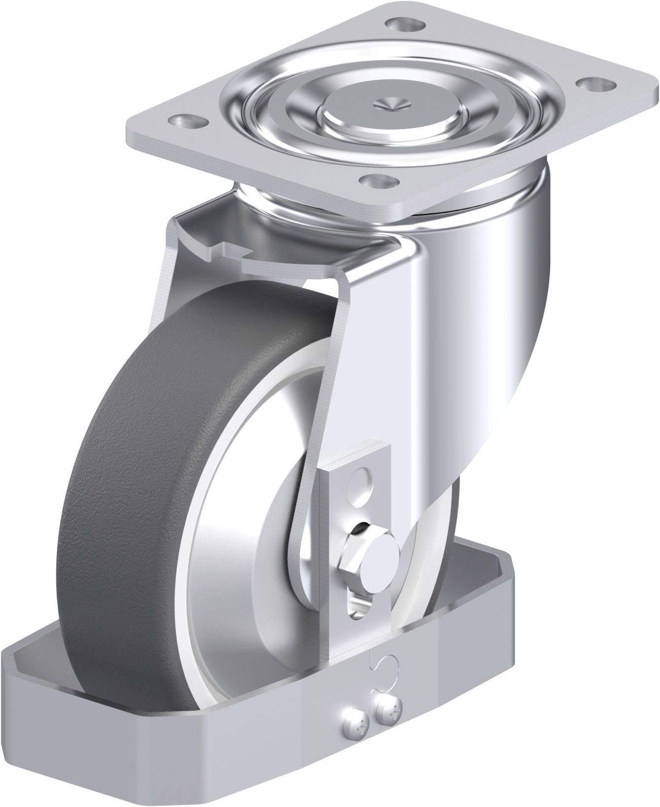 Blickle 939076 LH-POTH 150R-FA-FS Stahlblech-Lenkrolle Rad-Durchmesser: 150mm Tragfähigkeit (max.): 500kg 1St.