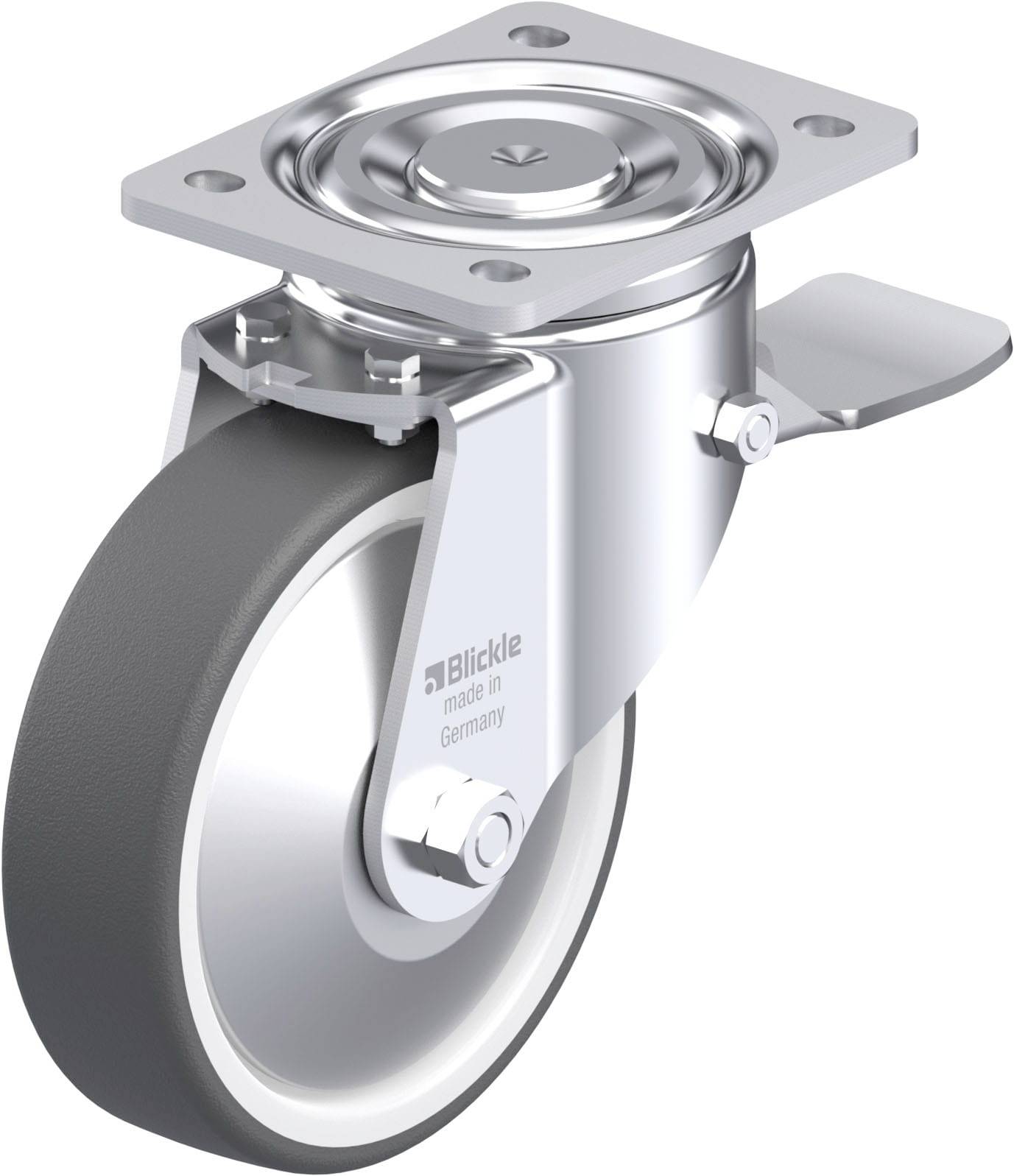 Blickle 750114 LH-POTH 160G-ST-FA Stahlblech-Lenkrolle Rad-Durchmesser: 160mm Tragfähigkeit (max.): 550kg 1St.