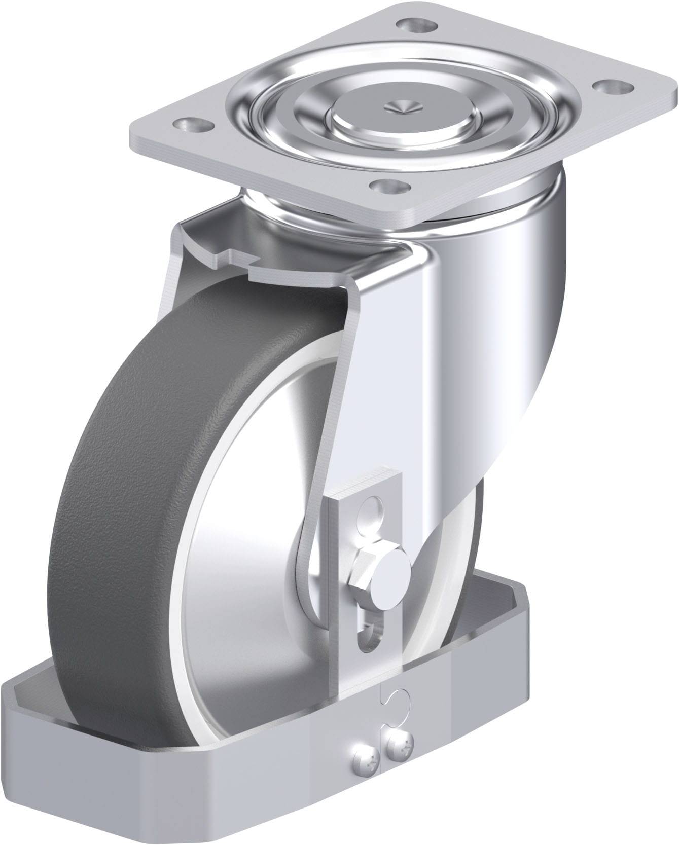 Blickle 939092 LH-POTH 160K-FA-FS Stahlblech-Lenkrolle Rad-Durchmesser: 160mm Tragfähigkeit (max.): 550kg 1St.