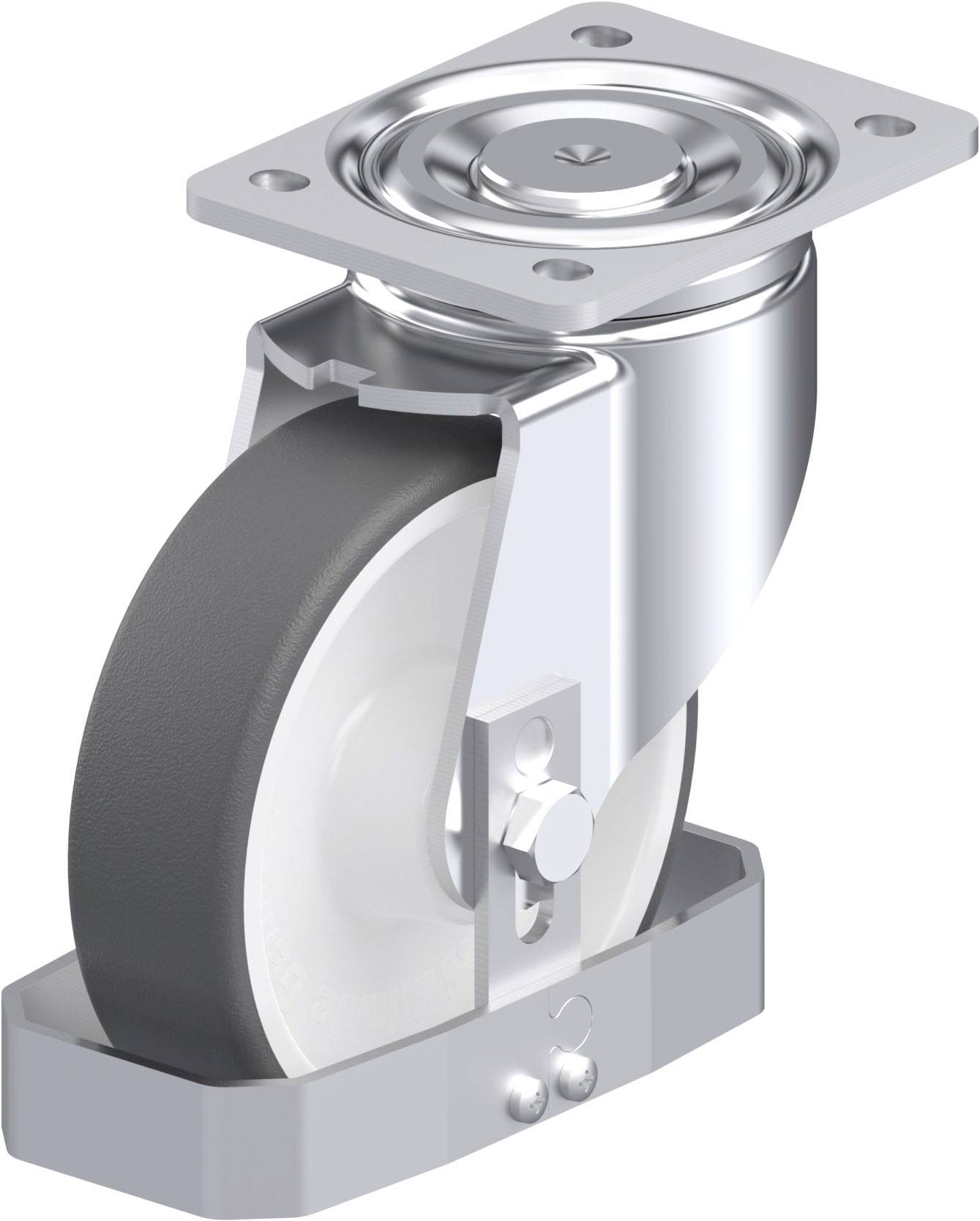 Blickle 939098 LH-POTH 160R-FS Stahlblech-Lenkrolle Rad-Durchmesser: 160mm Tragfähigkeit (max.): 550kg 1St.