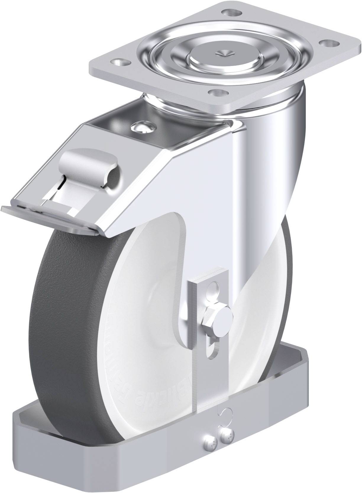 Blickle 939111 LH-POTH 200G-FI-FS Stahlblech-Lenkrolle Rad-Durchmesser: 200mm Tragfähigkeit (max.): 800kg 1St.