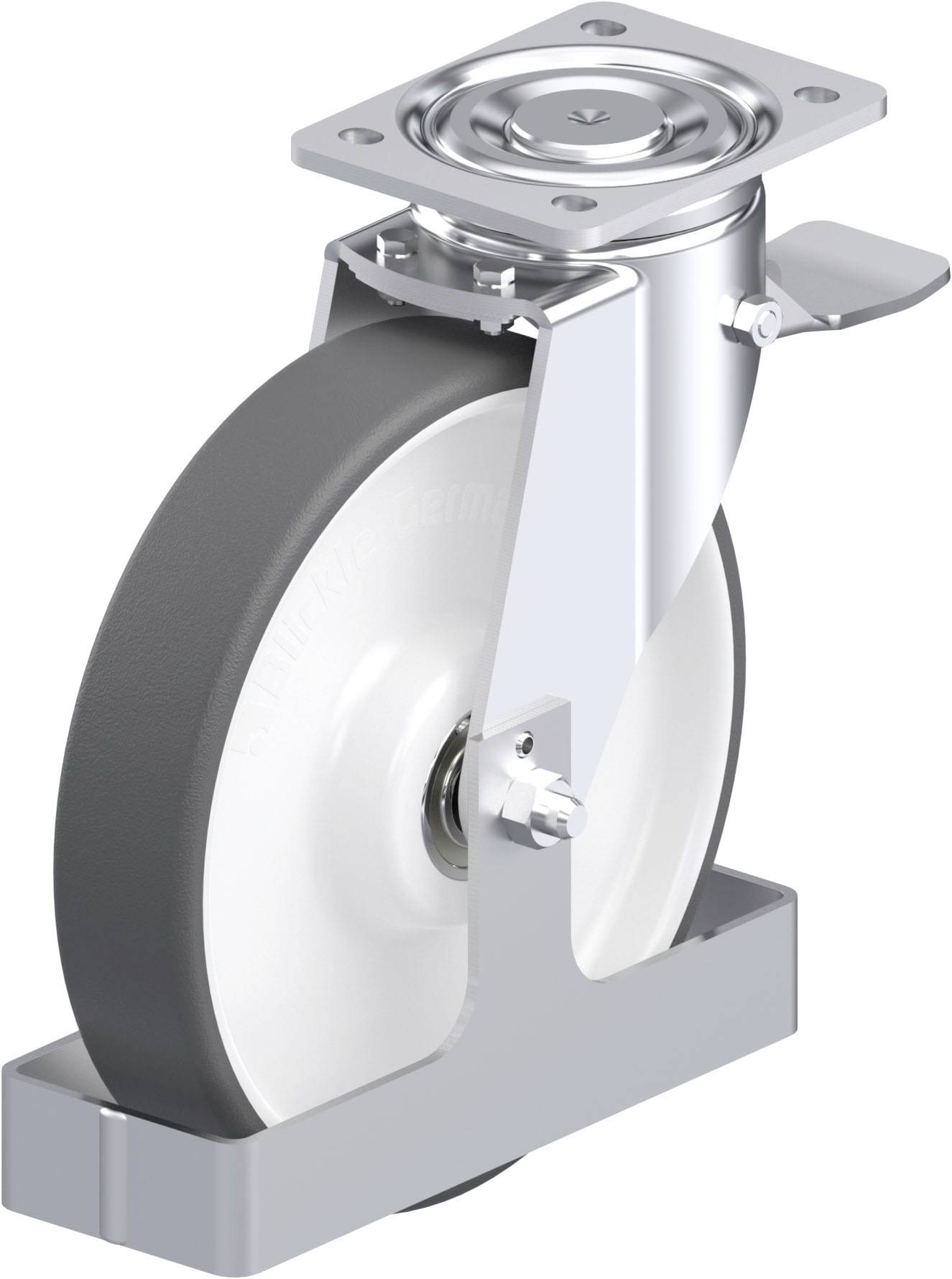 Blickle 939140 LH-POTH 250K-ST-FS Stahlblech-Lenkrolle Rad-Durchmesser: 250mm Tragfähigkeit (max.): 900kg 1St.