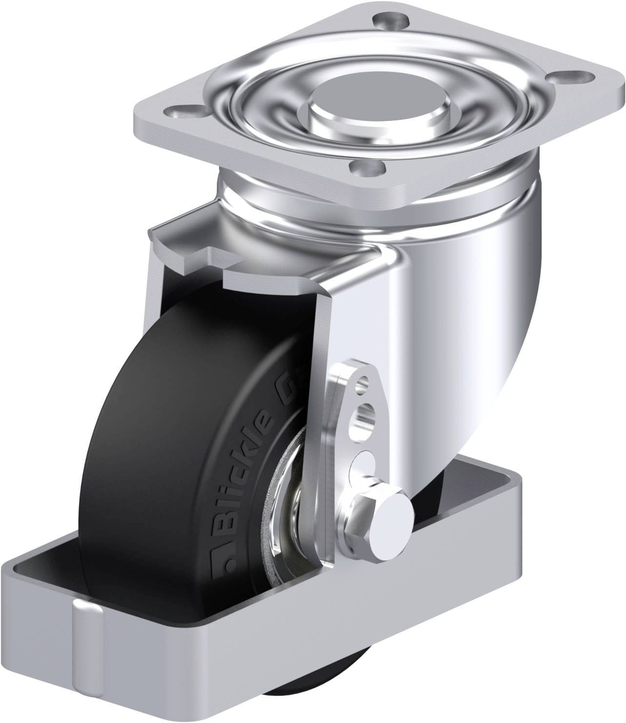 Blickle 934497 LH-SE 100K-1-FS Stahlblech-Lenkrolle Rad-Durchmesser: 100mm Tragfähigkeit (max.): 270kg 1St.