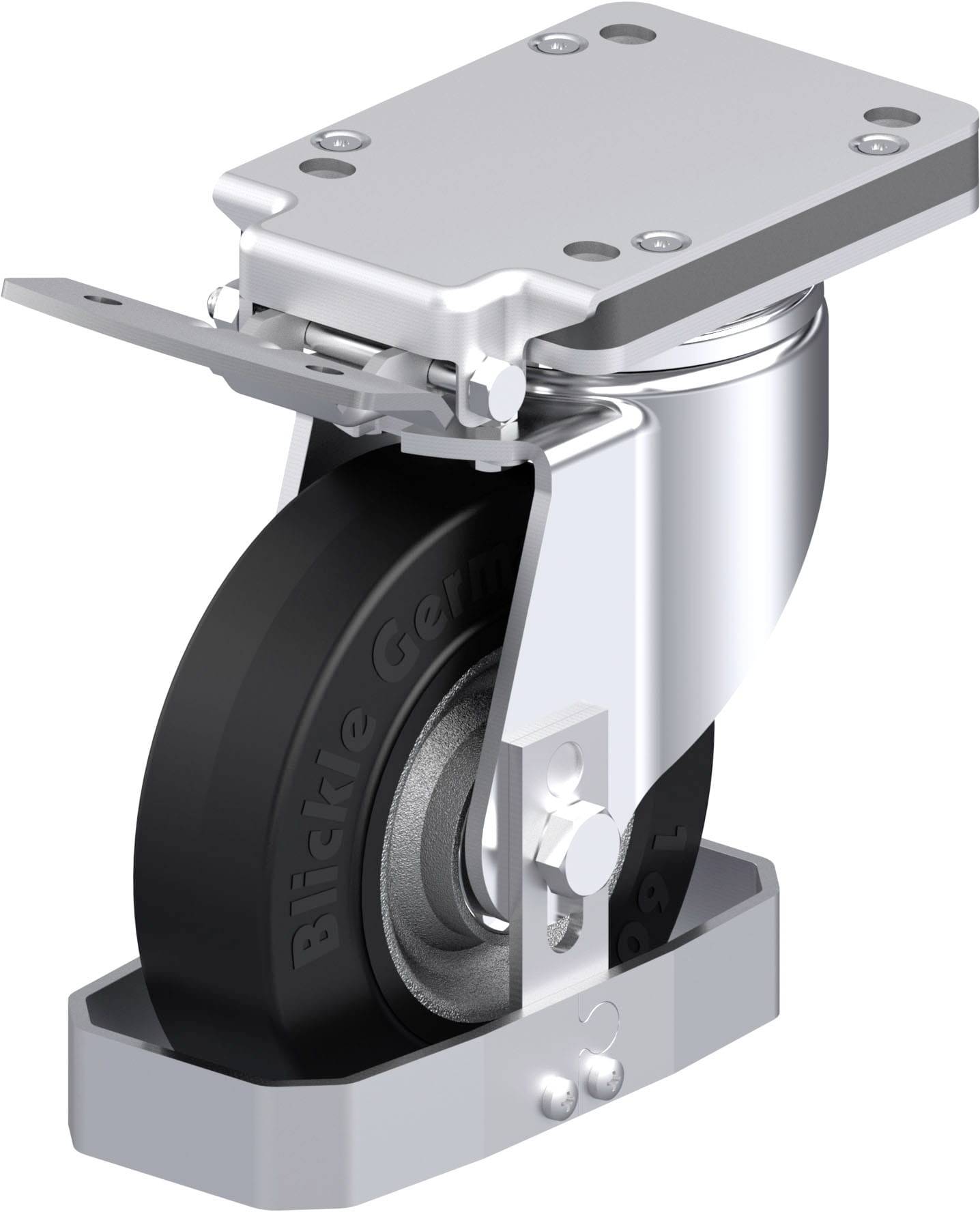 Blickle 938688 LH-SE 160K-IS-FS Stahlblech-Lenkrolle Rad-Durchmesser: 160mm Tragfähigkeit (max.): 450kg 1St.