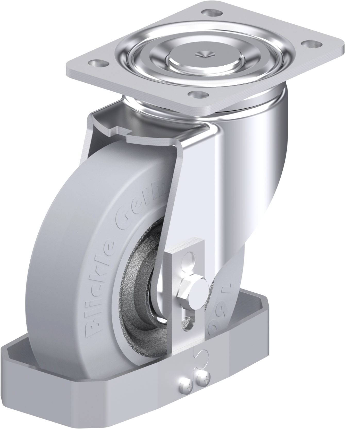 Blickle 938690 LH-SE 160K-SG-FS Stahlblech-Lenkrolle Rad-Durchmesser: 160mm Tragfähigkeit (max.): 450kg 1St.