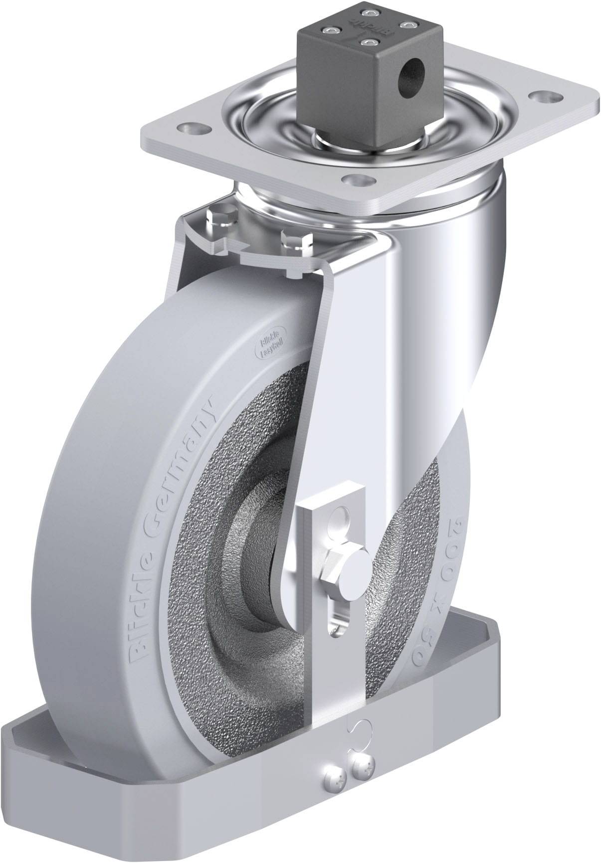 Blickle 938694 LH-SE 200K-CS13-SG-FS Stahlblech-Lenkrolle Rad-Durchmesser: 200mm Tragfähigkeit (max.): 600kg 1St.