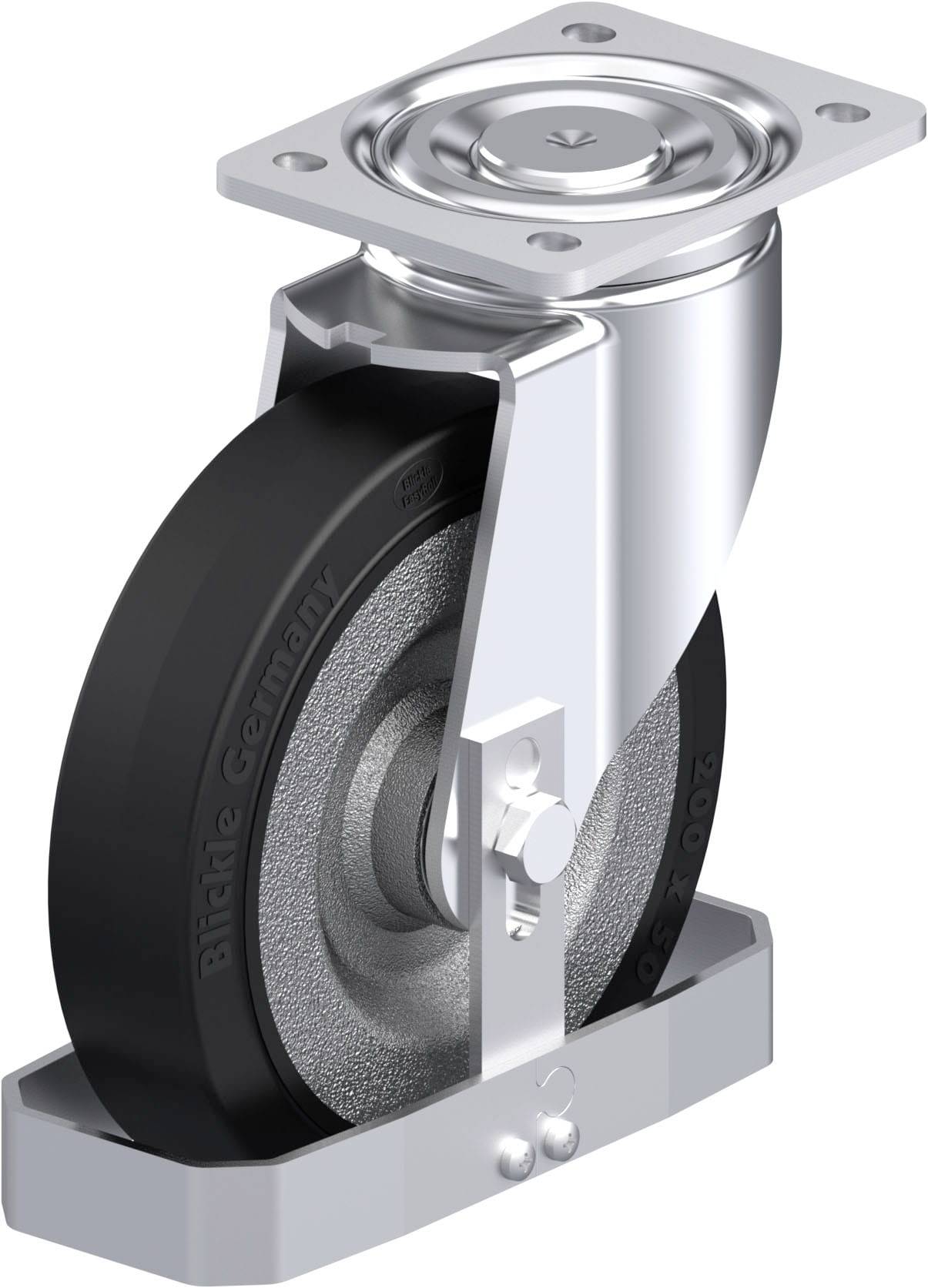 Blickle 903704 LH-SE 200K-FS Stahlblech-Lenkrolle Rad-Durchmesser: 200mm Tragfähigkeit (max.): 600kg 1St.