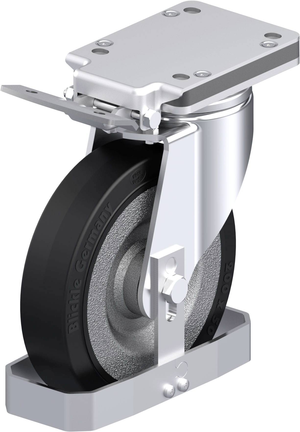 Blickle 938695 LH-SE 200K-IS-FS Stahlblech-Lenkrolle Rad-Durchmesser: 200mm Tragfähigkeit (max.): 600kg 1St.