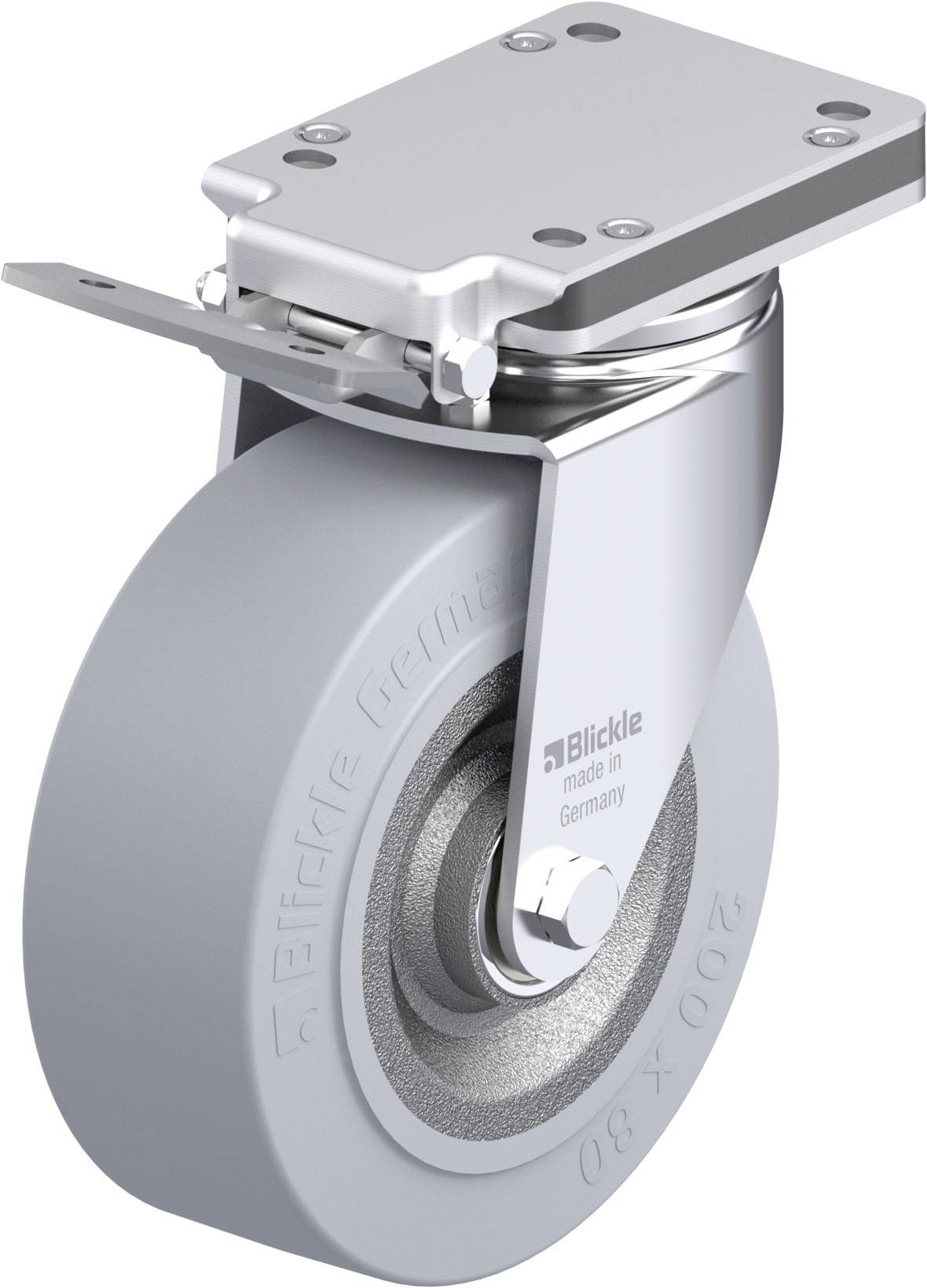 Blickle 897360 LH-SE 202K-IS-SG Stahlblech-Lenkrolle Rad-Durchmesser: 200mm Tragfähigkeit (max.): 800kg 1St.