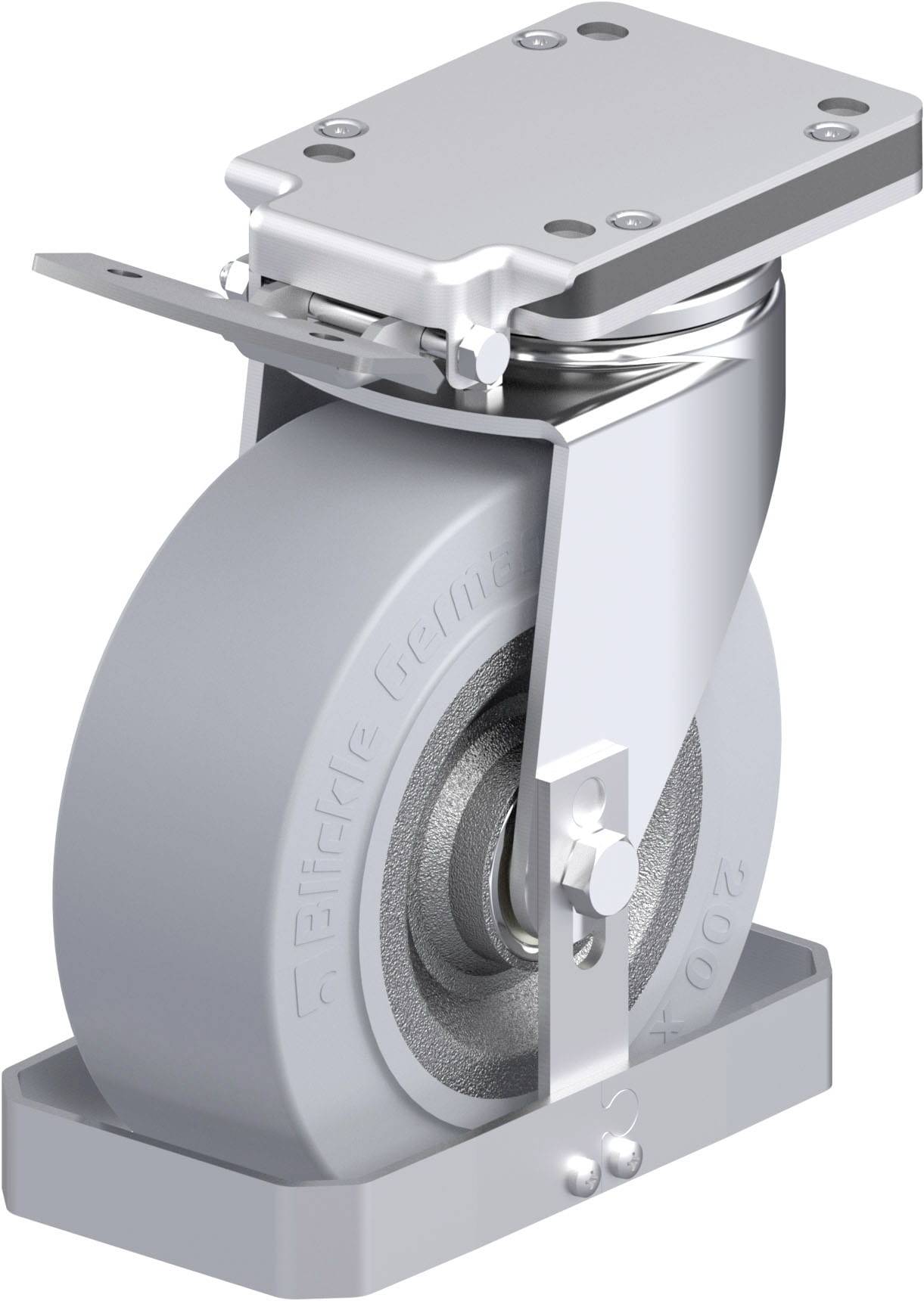 Blickle 960764 LH-SE 202K-IS-SG-FS Stahlblech-Lenkrolle Rad-Durchmesser: 200mm Tragfähigkeit (max.): 800kg 1St.