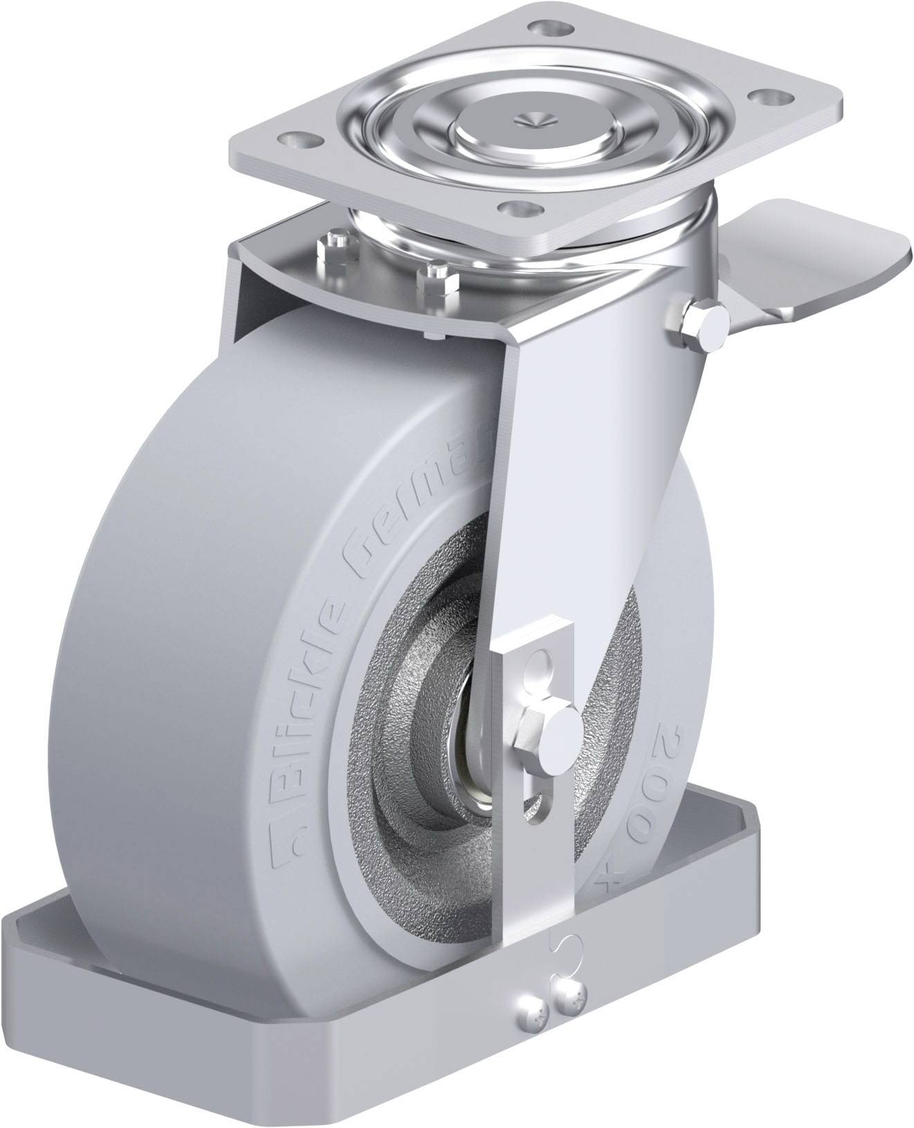 Blickle 938703 LH-SE 202K-ST-SG-FS Stahlblech-Lenkrolle Rad-Durchmesser: 200mm Tragfähigkeit (max.): 800kg 1St.