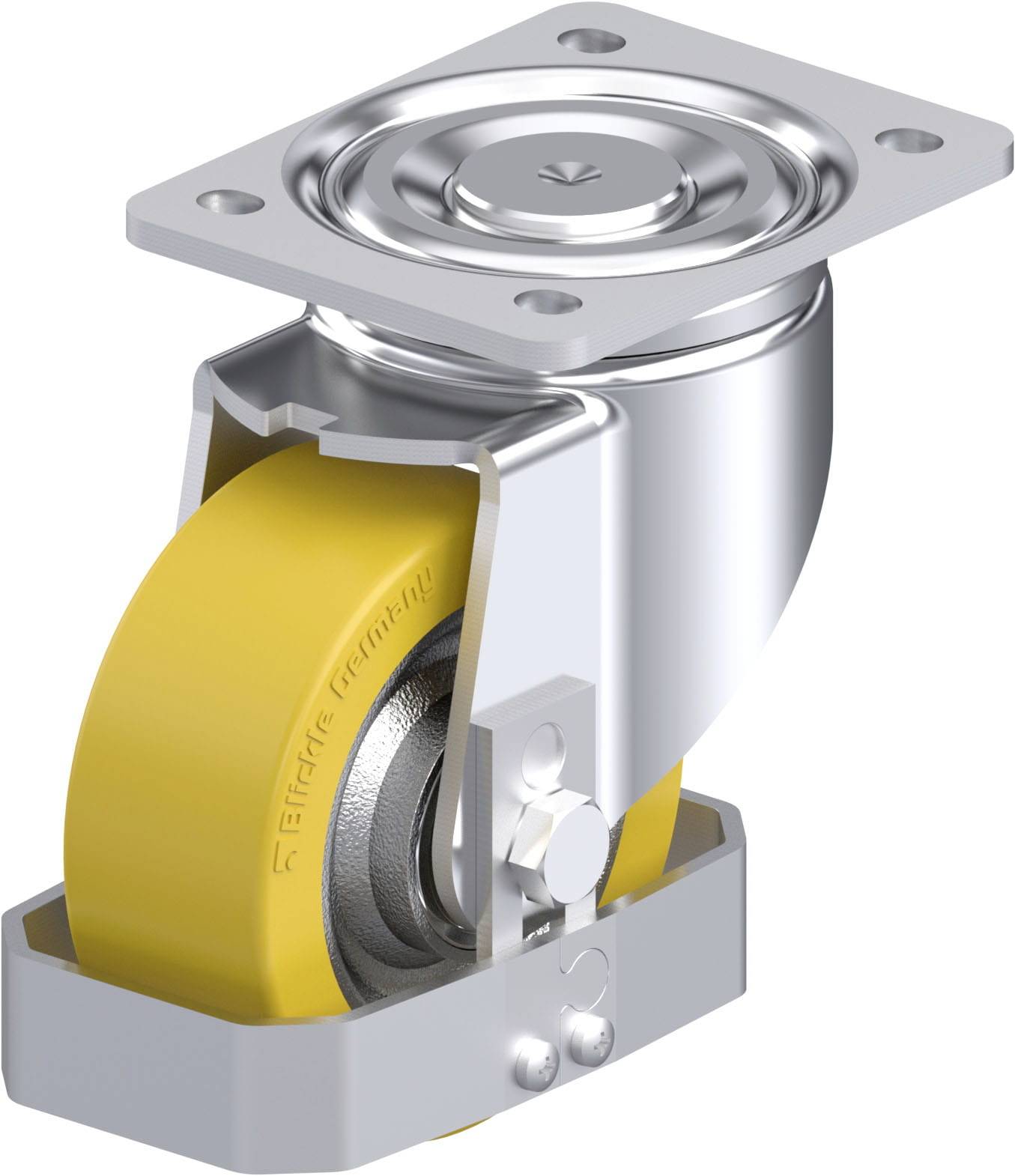 Blickle 749015 LH-SETH 125K-FS Stahlblech-Lenkrolle Rad-Durchmesser: 125mm Tragfähigkeit (max.): 500kg 1St.