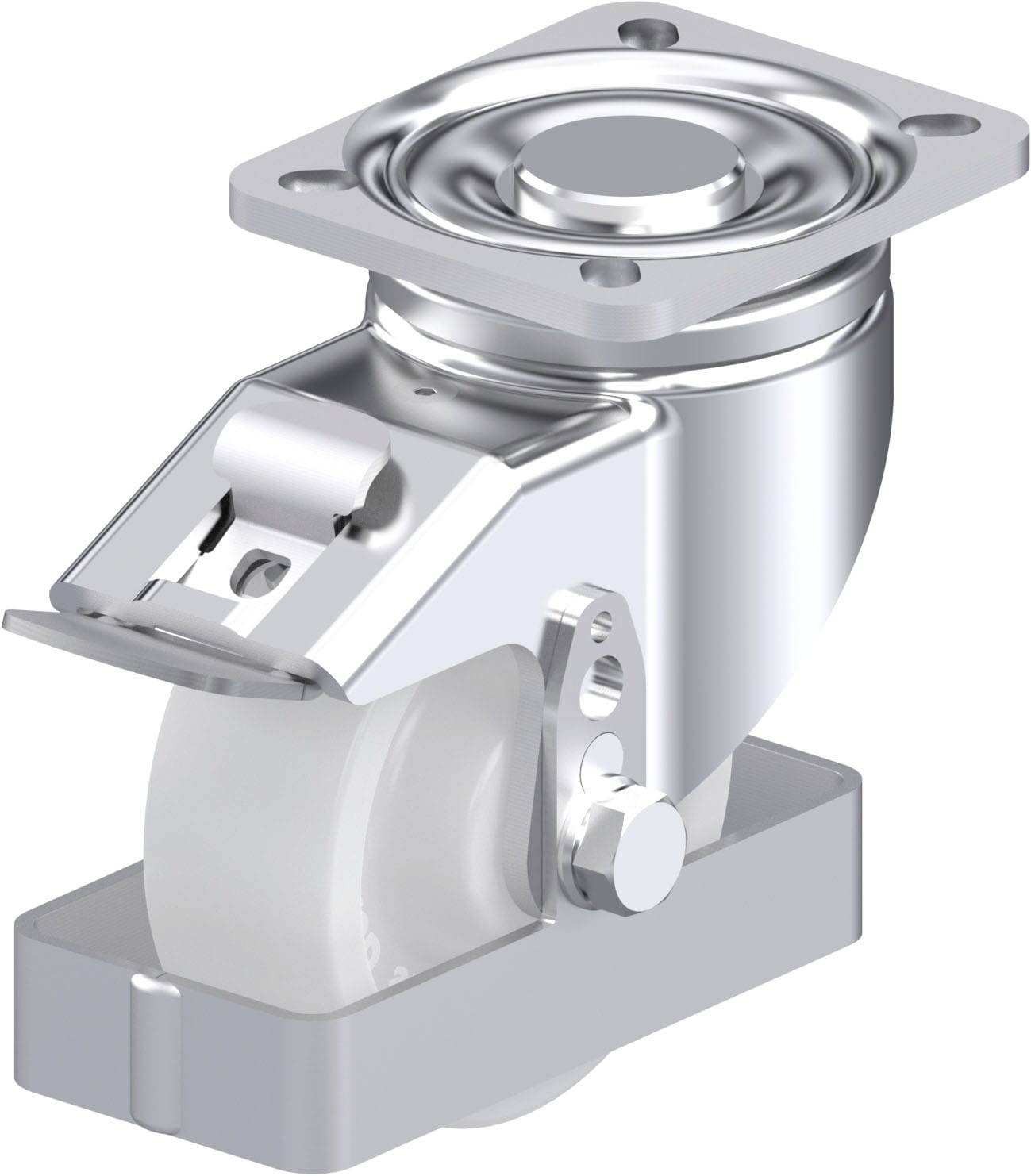 Blickle 906384 LH-SPO 100G-1-FI-FS Stahlblech-Lenkrolle Rad-Durchmesser: 100mm Tragfähigkeit (max.): 500kg 1St.