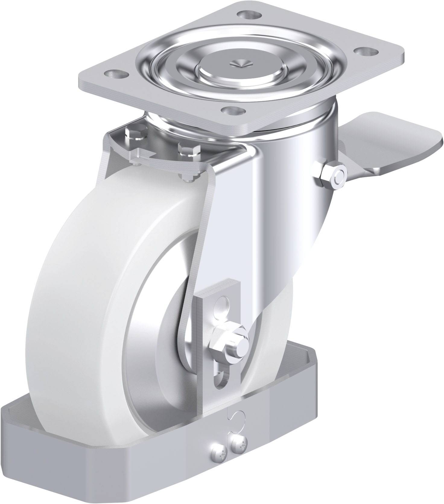 Blickle 940119 LH-SPO 160G-ST-FA-FS Stahlblech-Lenkrolle Rad-Durchmesser: 160mm Tragfähigkeit (max.): 850kg 1St.