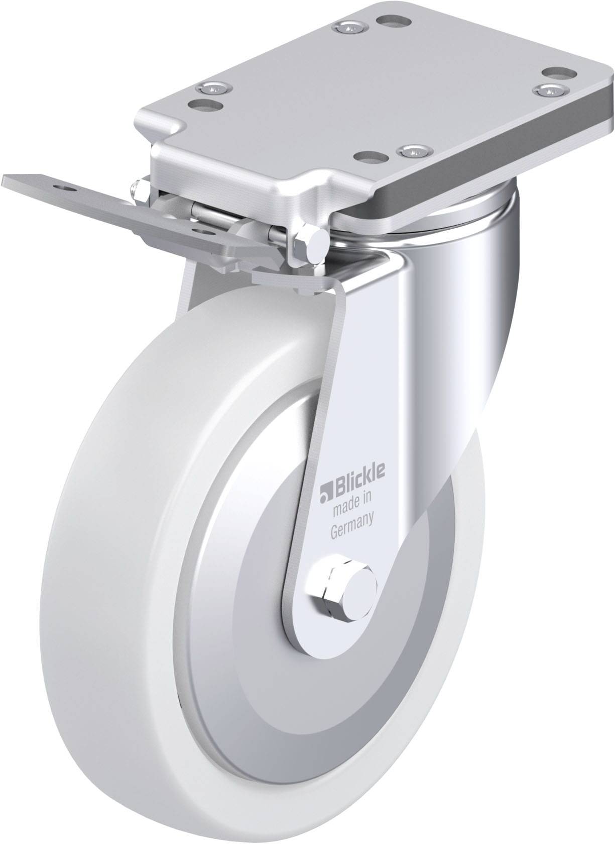 Blickle 750199 LH-SPO 200G-IS-FA Stahlblech-Lenkrolle Rad-Durchmesser: 200mm Tragfähigkeit (max.): 900kg 1St.