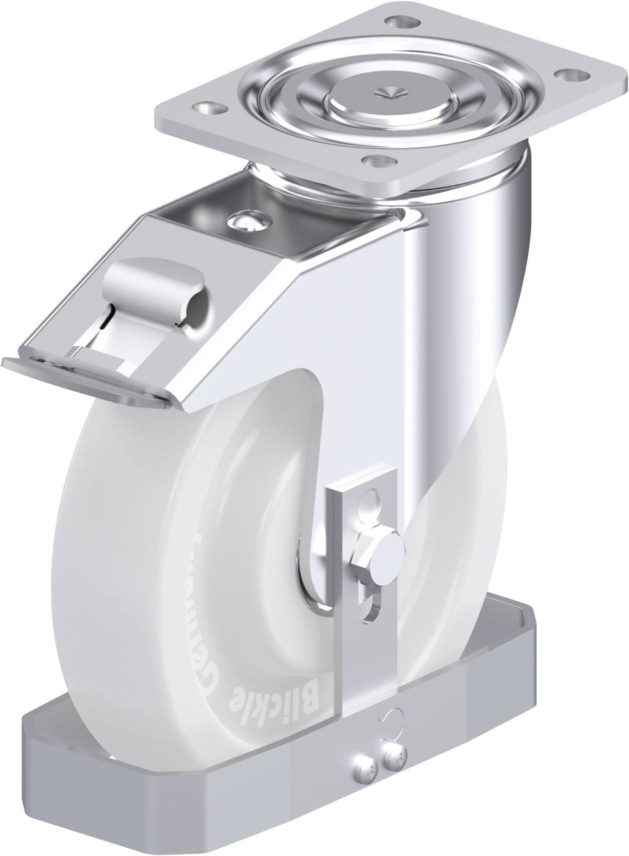 Blickle 881398 LH-SPO 200K-FI-FS Stahlblech-Lenkrolle Rad-Durchmesser: 200mm Tragfähigkeit (max.): 900kg 1St.