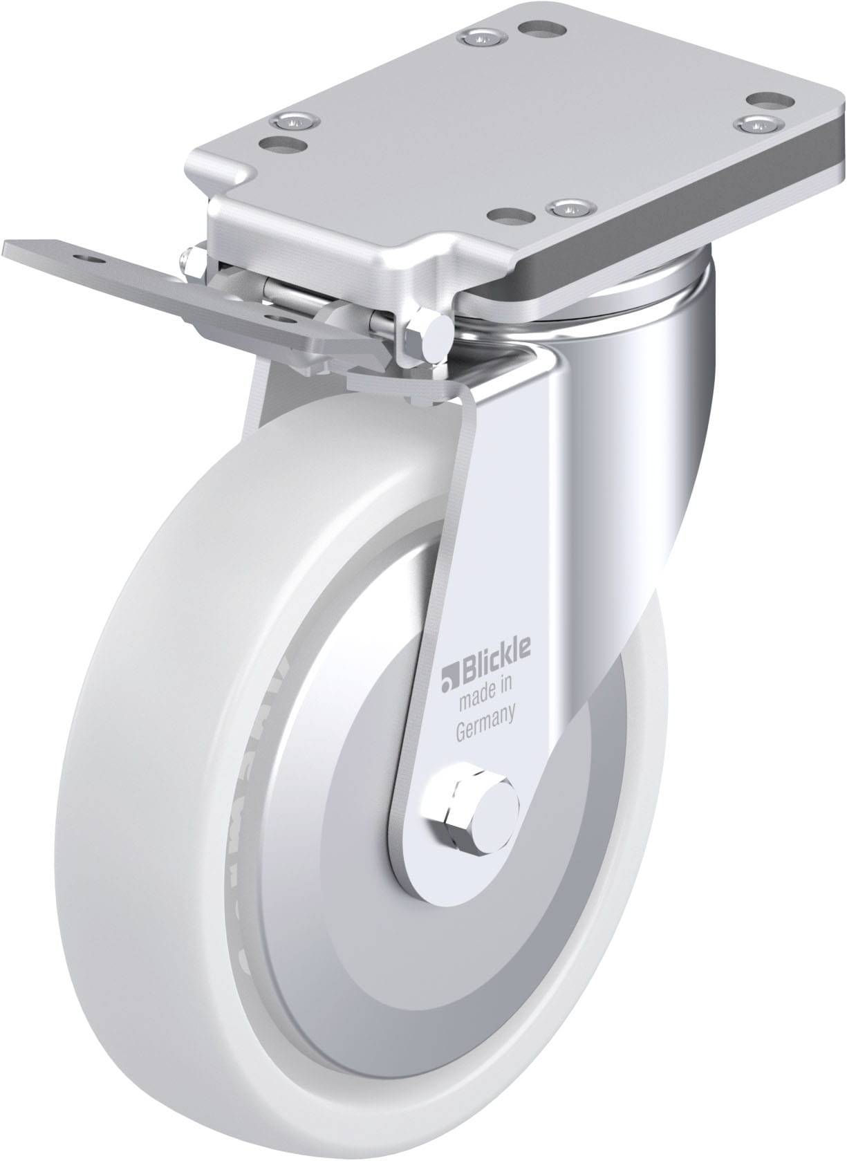 Blickle 750205 LH-SPO 201G-IS-FA Stahlblech-Lenkrolle Rad-Durchmesser: 200mm Tragfähigkeit (max.): 900kg 1St.