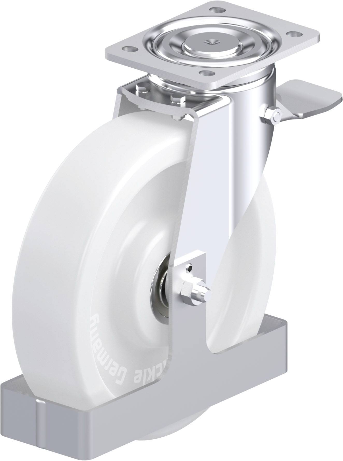 Blickle 922223 LH-SPO 250K-ST-FS Stahlblech-Lenkrolle Rad-Durchmesser: 250mm Tragfähigkeit (max.): 900kg 1St.