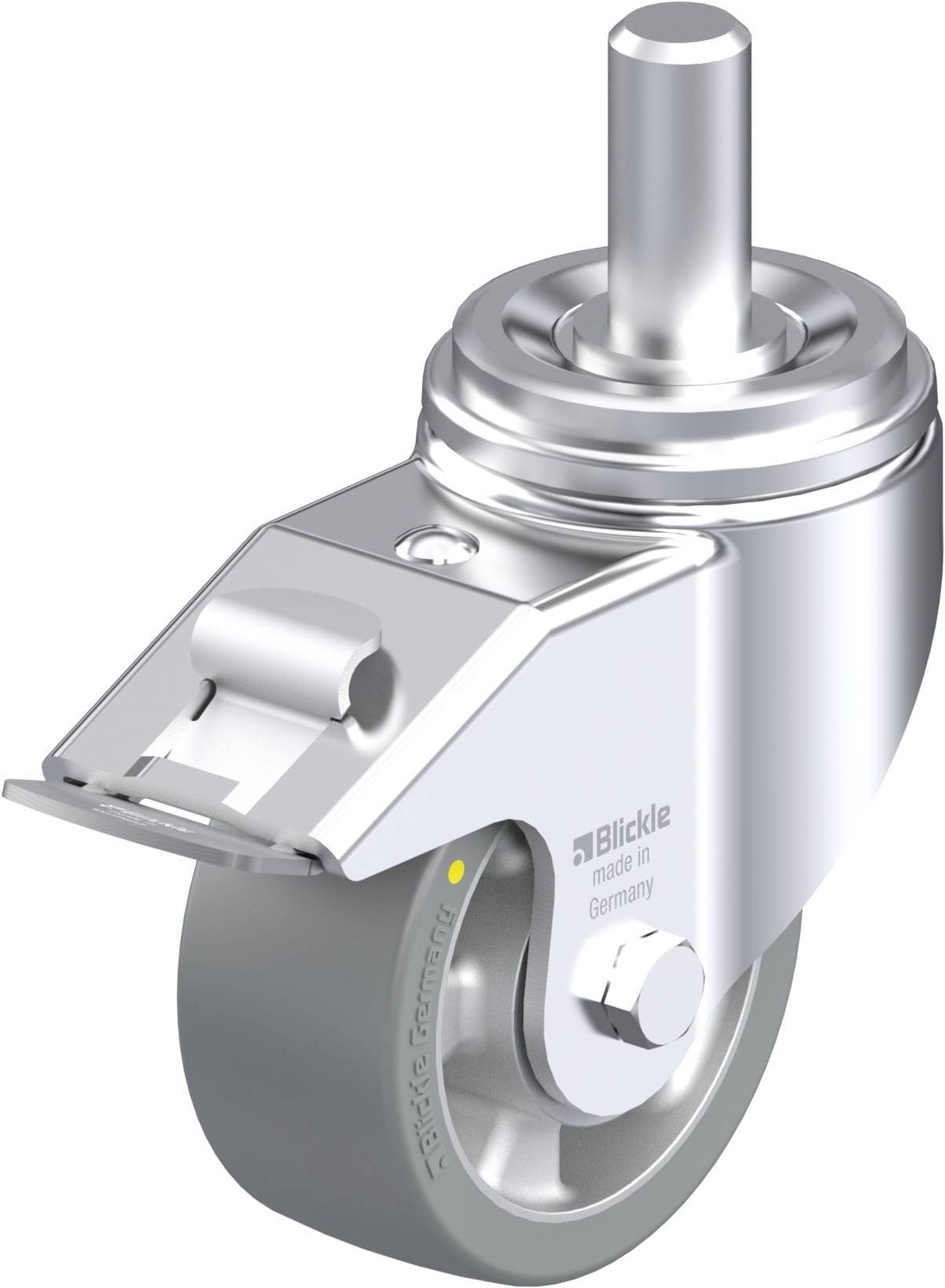 Blickle 852525 LHZ-ALTH 127K-FI-AS Stahlblech-Lenkrolle Rad-Durchmesser: 125mm Tragfähigkeit (max.): 750kg 1St.