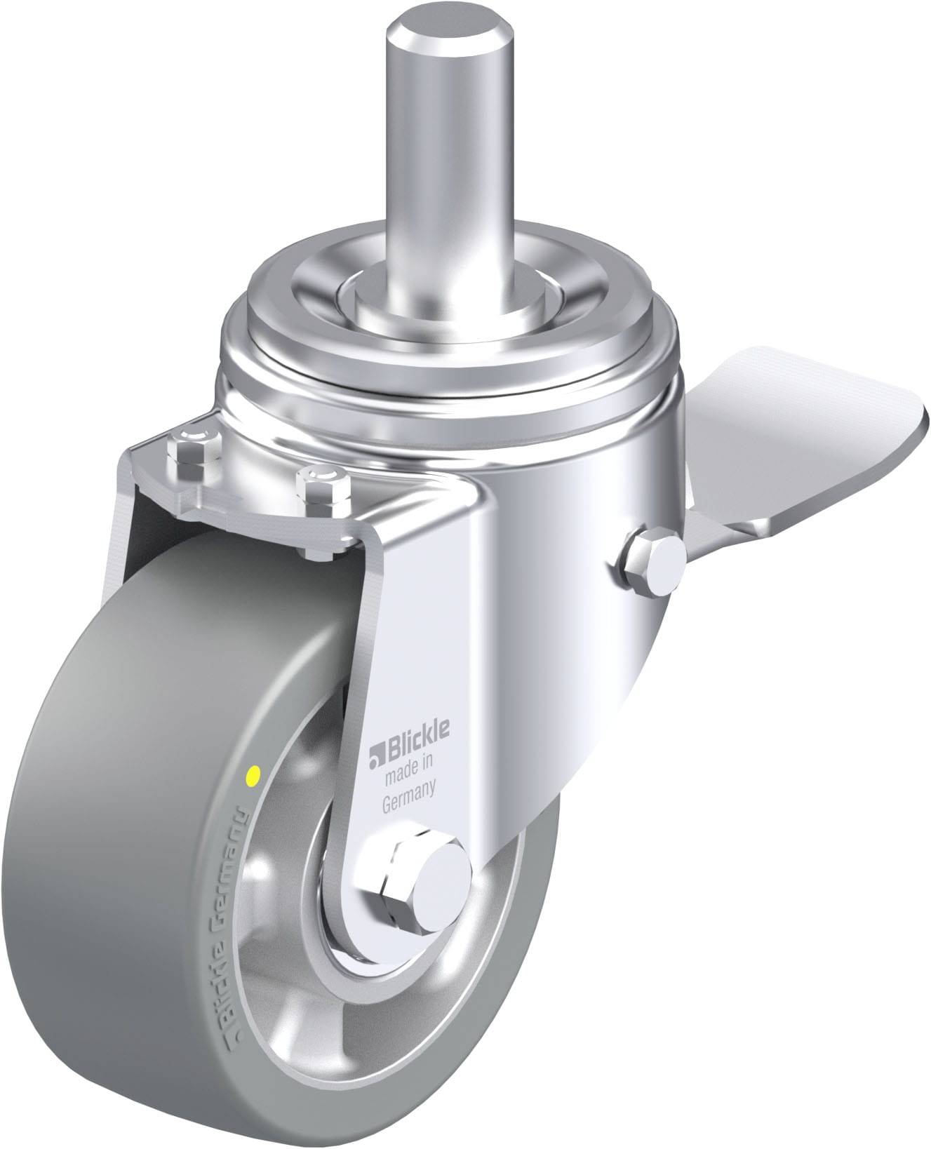 Blickle 852527 LHZ-ALTH 127K-ST-AS Stahlblech-Lenkrolle Rad-Durchmesser: 125mm Tragfähigkeit (max.): 750kg 1St.