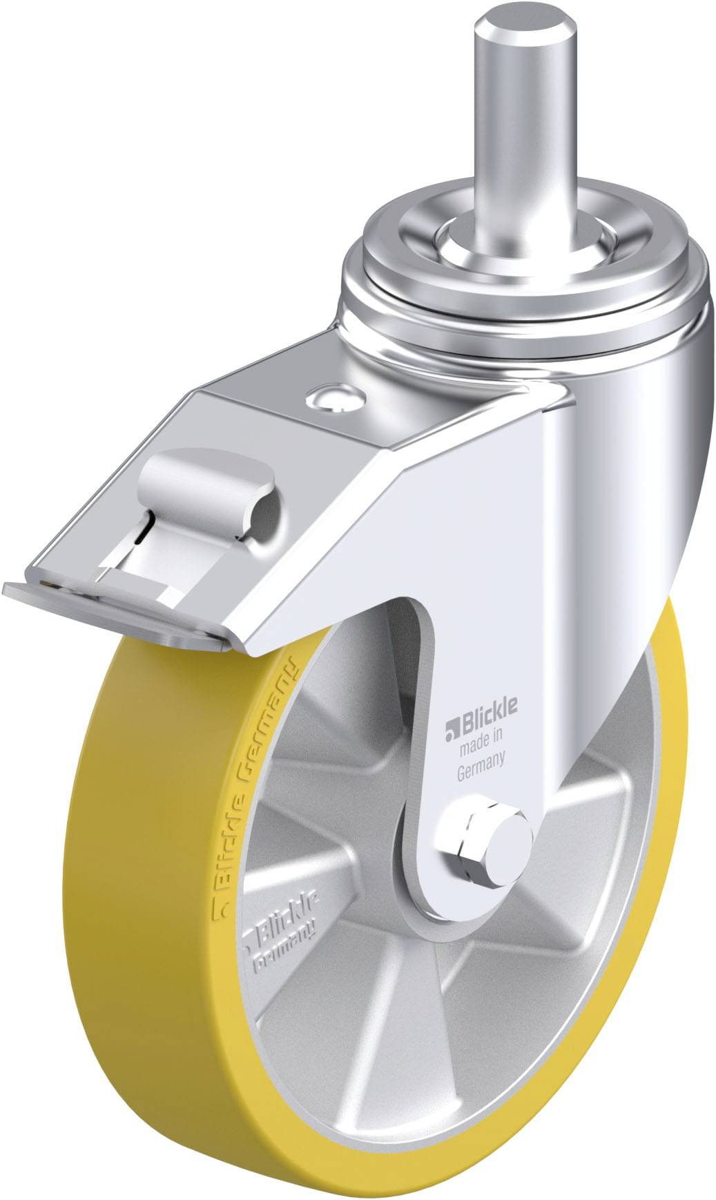 Blickle 754660 LHZ-ALTH 200K-FI Stahlblech-Lenkrolle Rad-Durchmesser: 200mm Tragfähigkeit (max.): 800kg 1St.