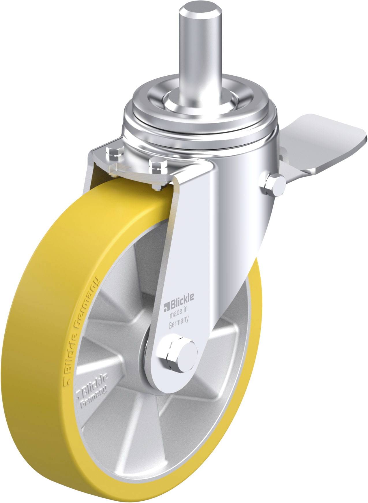 Blickle 852534 LHZ-ALTH 200K-ST Stahlblech-Lenkrolle Rad-Durchmesser: 200mm Tragfähigkeit (max.): 800kg 1St.