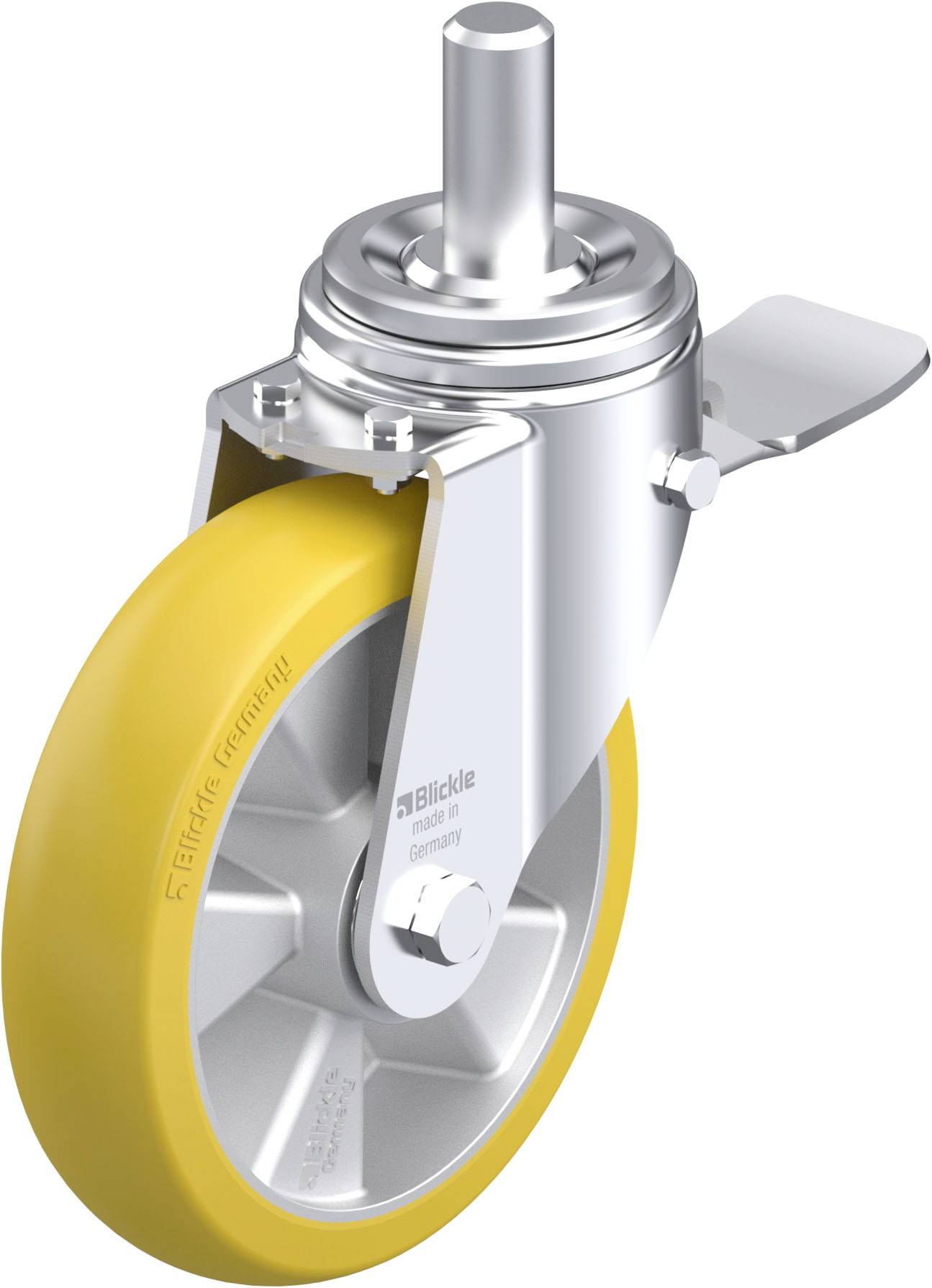 Blickle 936721 LHZ-ALTH 200K-ST-CO Stahlblech-Lenkrolle Rad-Durchmesser: 200mm Tragfähigkeit (max.): 800kg 1St.