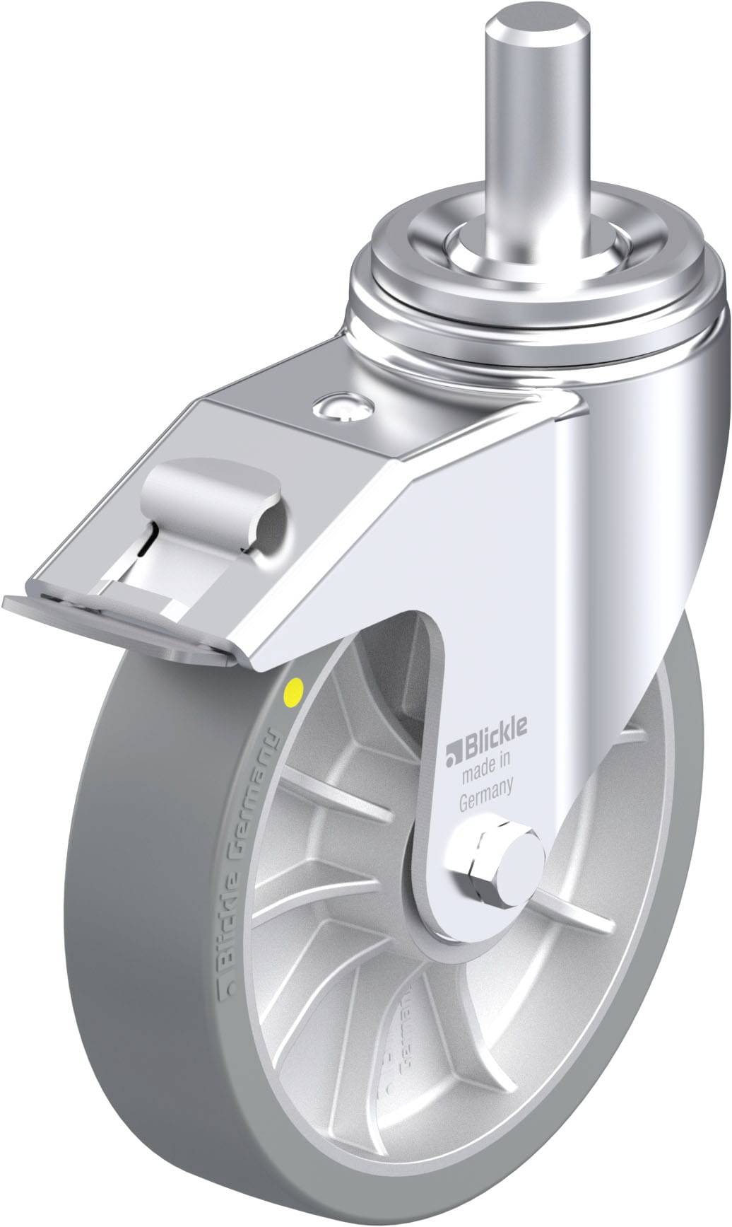 Blickle 936732 LHZ-ALTH 202K-FI-AS Stahlblech-Lenkrolle Rad-Durchmesser: 200mm Tragfähigkeit (max.): 900kg 1St.